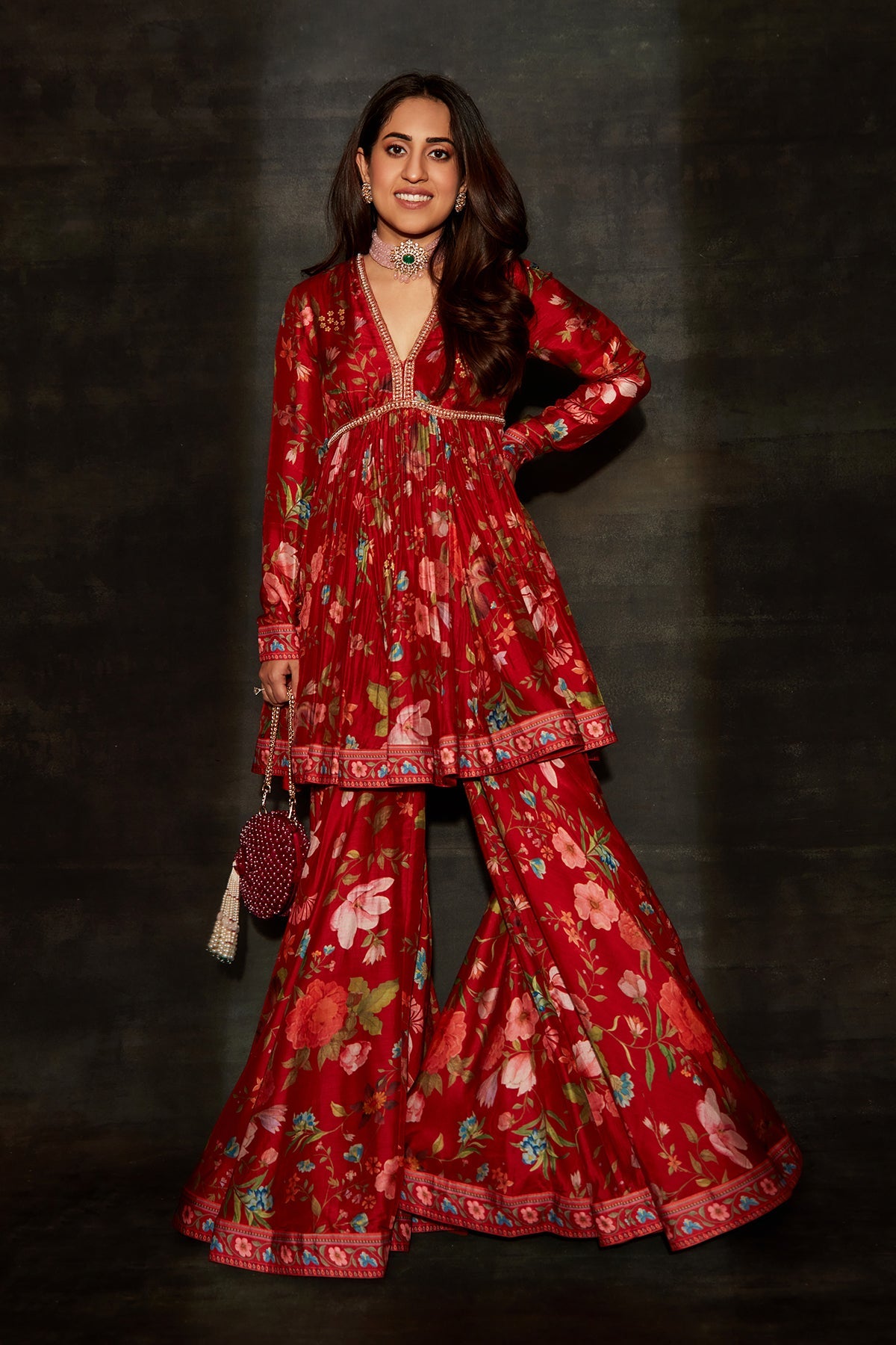 RIDHI MEHRA IN FLORIAN IN RED