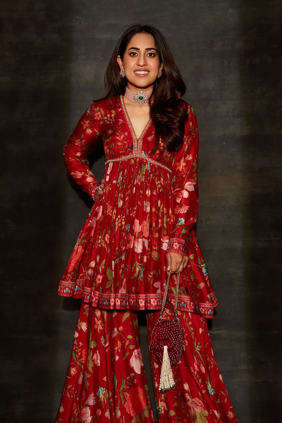 RIDHI MEHRA IN FLORIAN IN RED