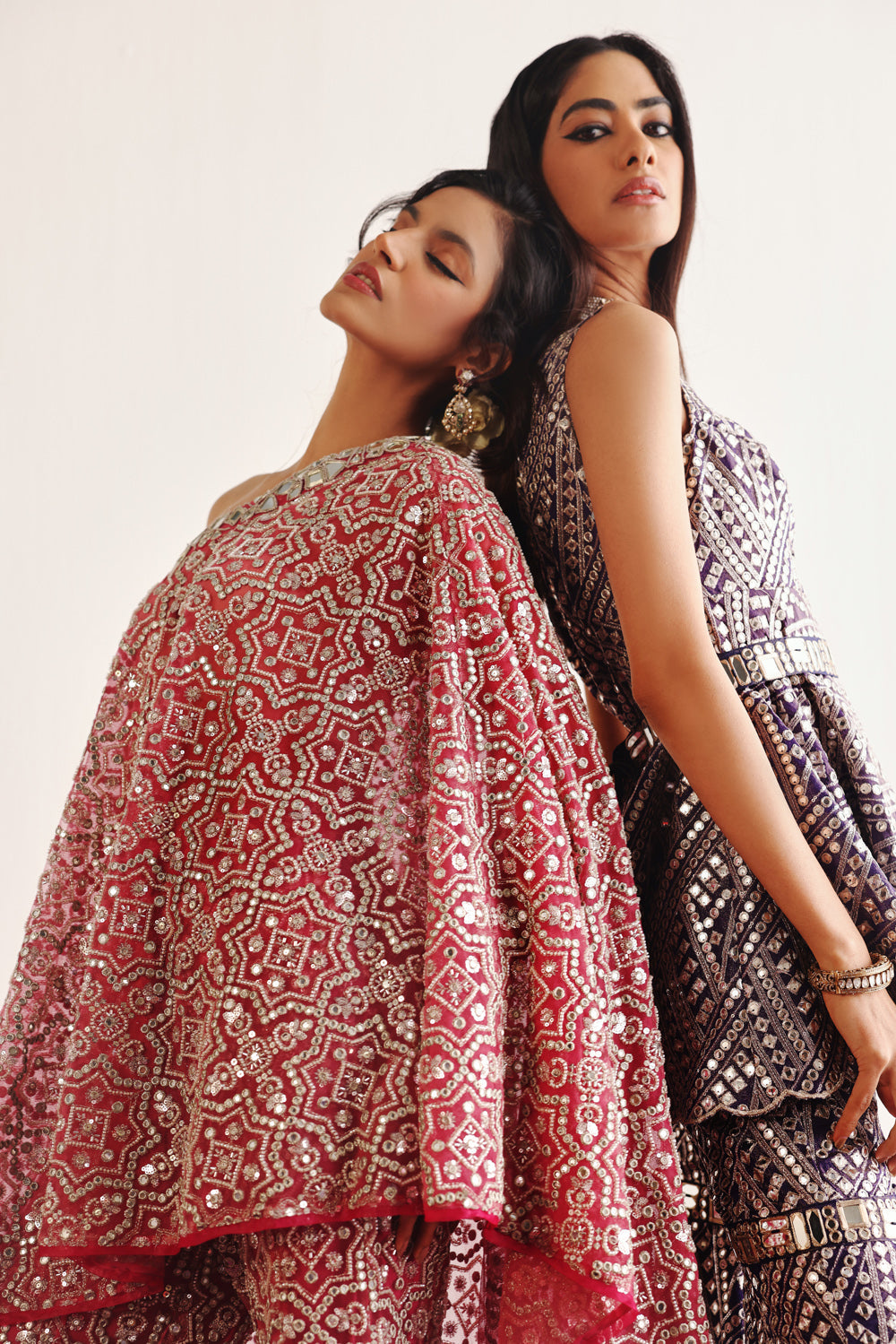 Hexagon One Shoulder Cape