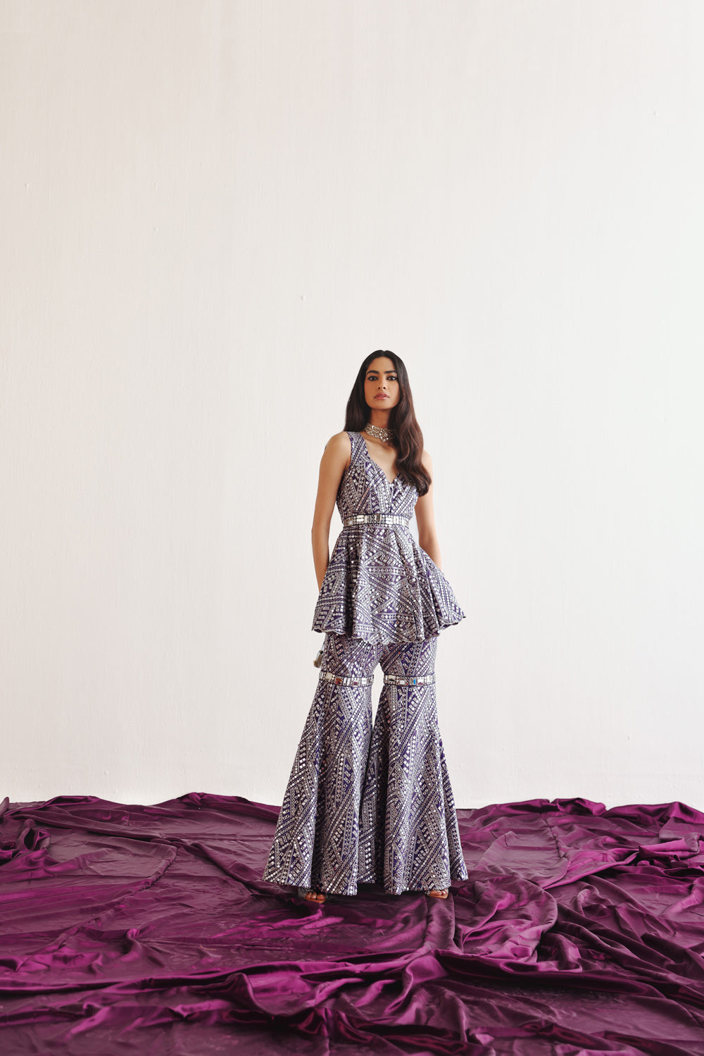 Sharara With Mirrorwork