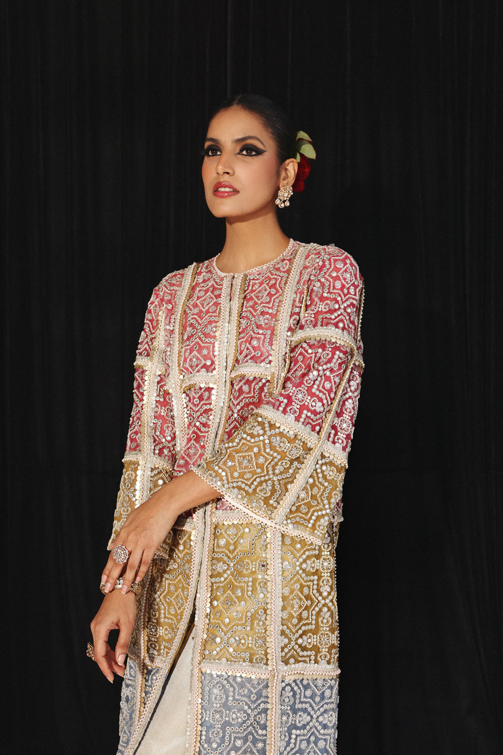 Embellished Long Jacket