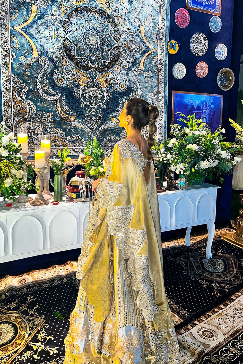 Komal Kapoor in our Banarasi Brocade Lehenga set with Cape