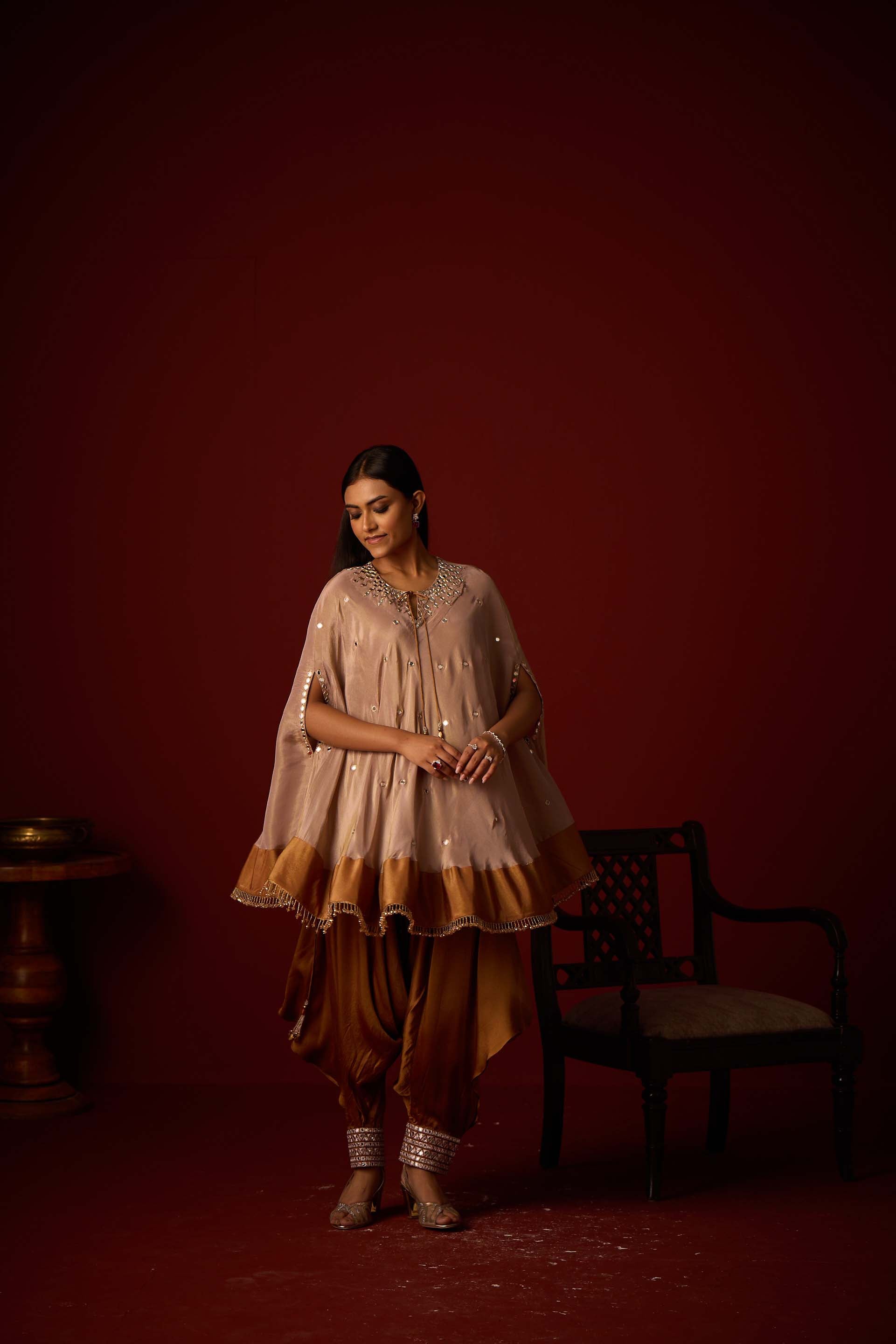 Satin Afghani Dhoti pants