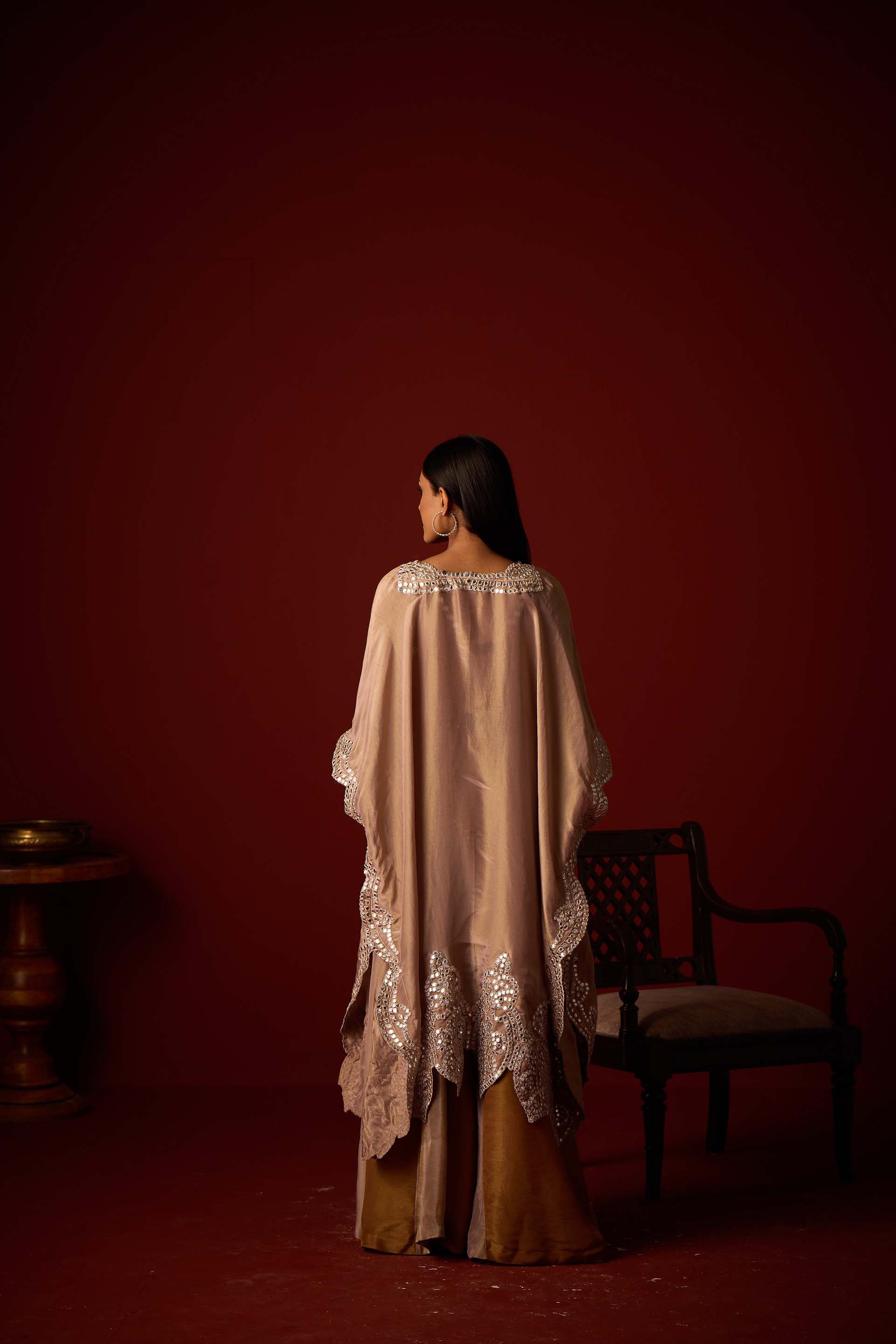 Tissue Mirrorwork Cape