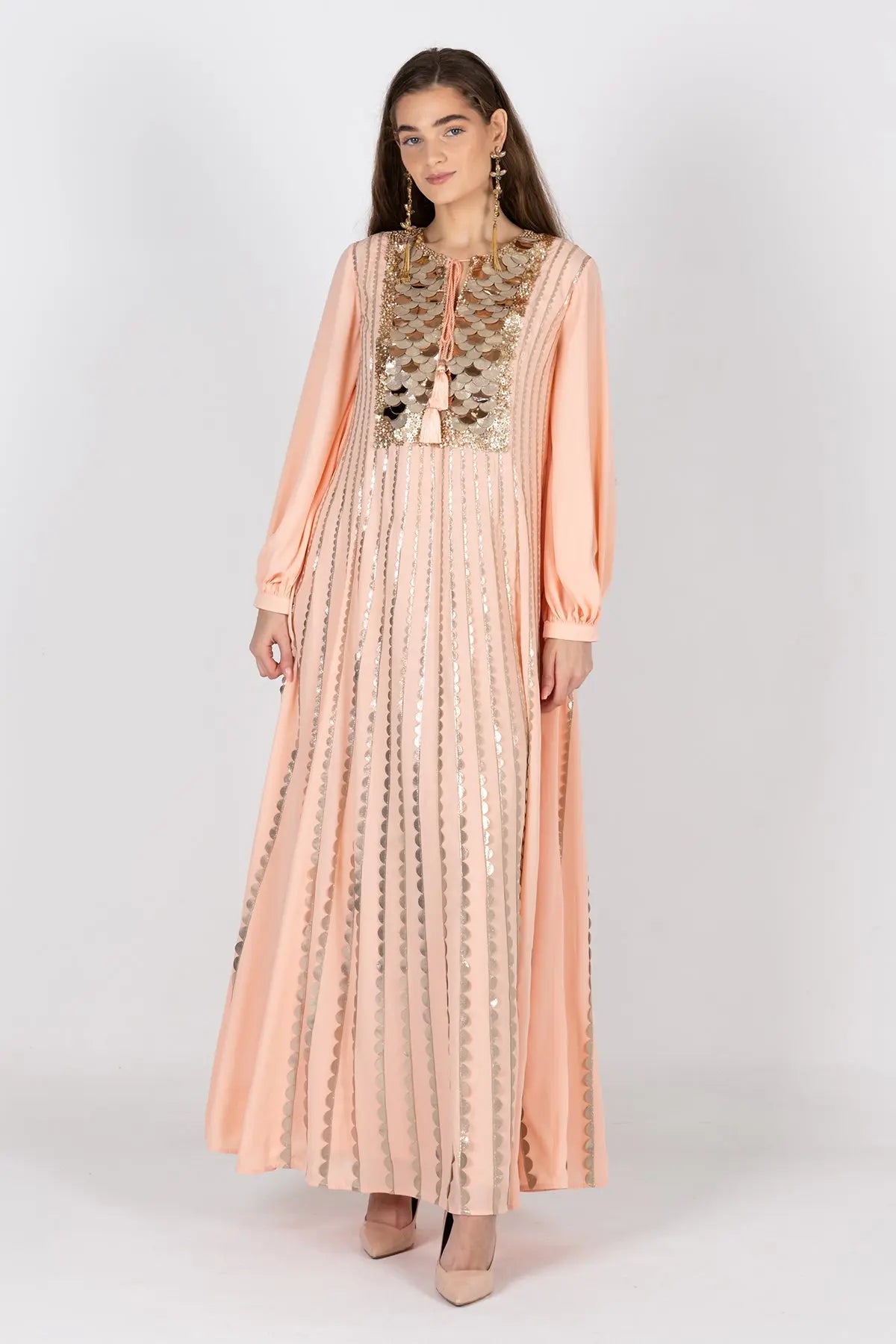 AMOUR-B  PEACH DRESSES