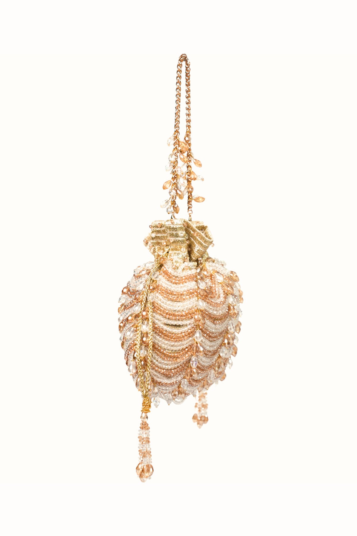 Gulzar Gold & Silver Georgette Embellished Potli