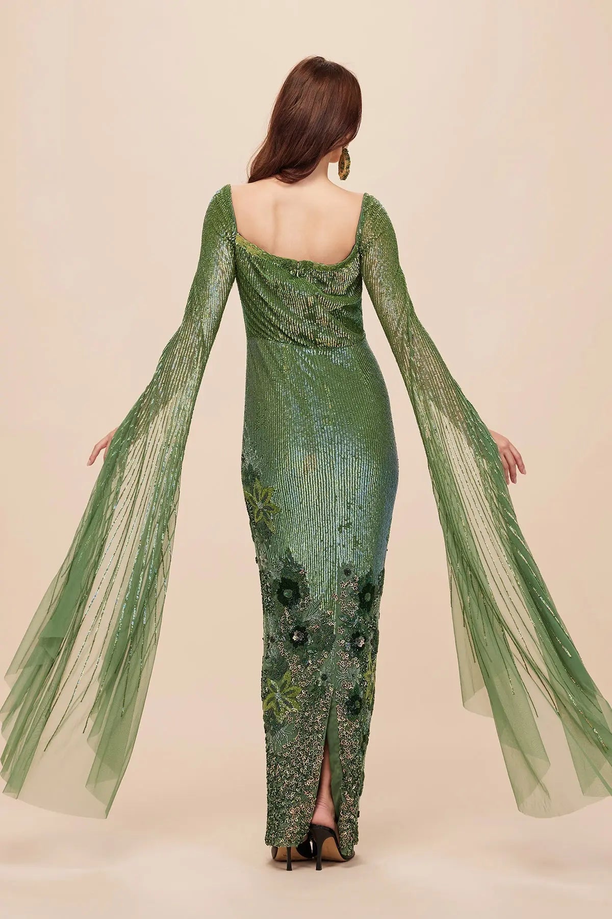 GLOWING FOREST GOWN - GREEN DRESSES
