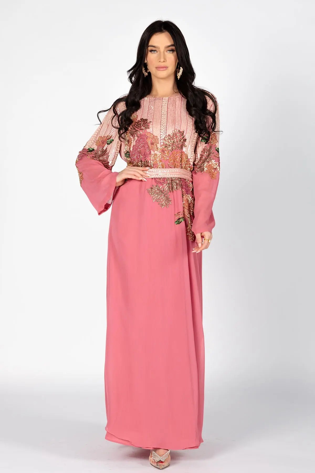 NAUF LOTUS PINK KAFTAN DRESSES