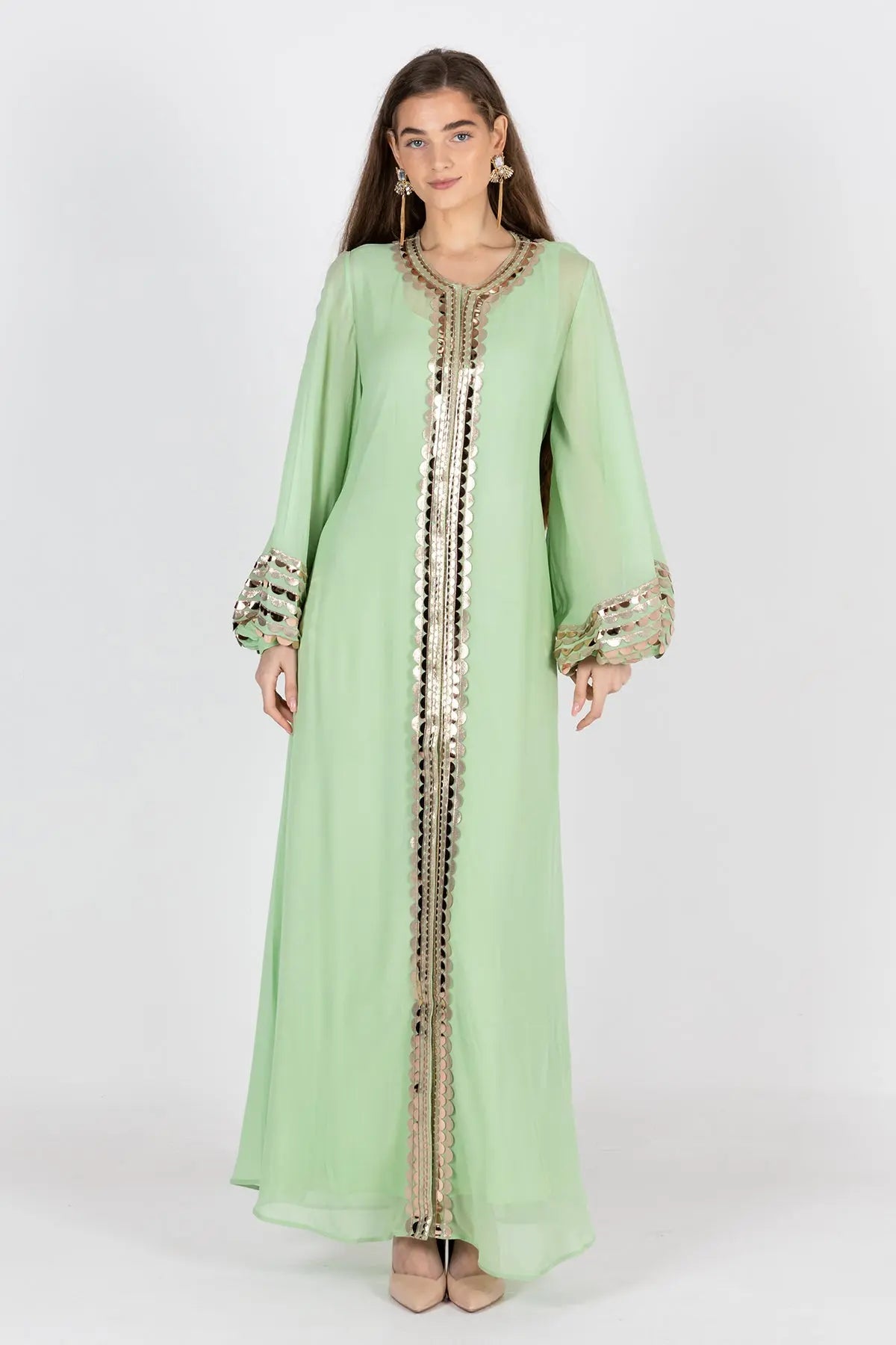 SCALA - Y  LIGHT GREEN DRESSES