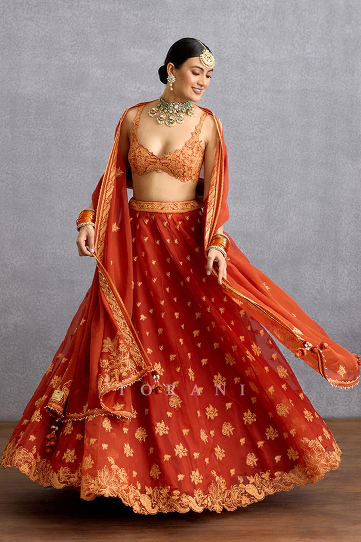 Kunkumi Avani Lehenga Set