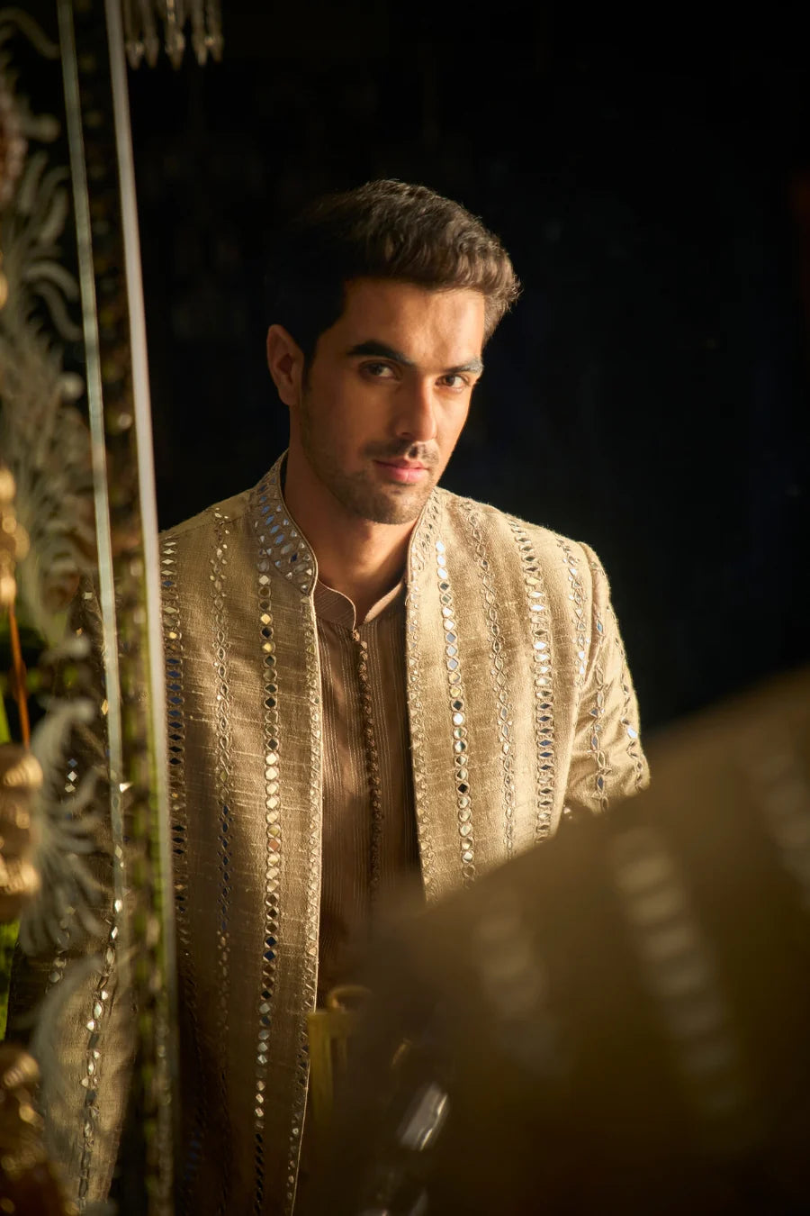 Coffee Sherwani Set