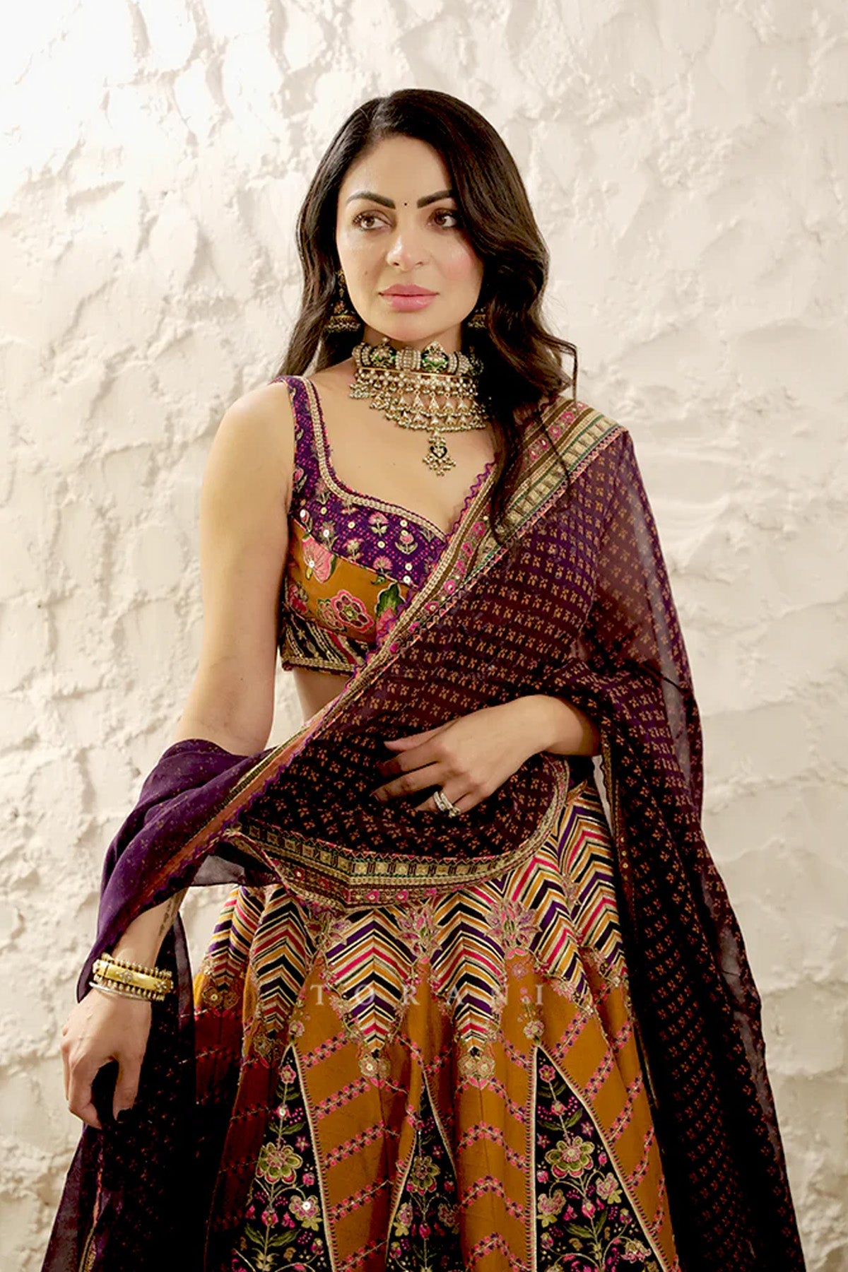 Neeru Bajwa in our Komudika Kaavya Lehenga Set