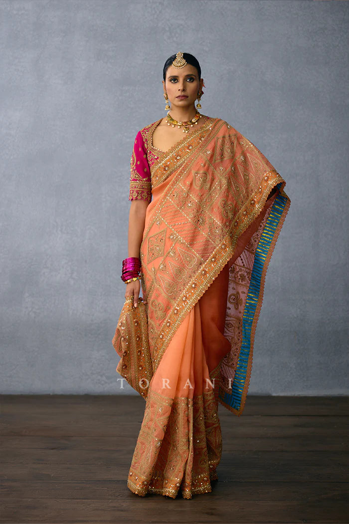 Gerua Keshavi Saree