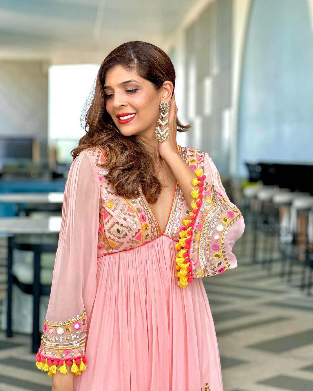 Mallika Singhania In Zohra Peplum With Sharara