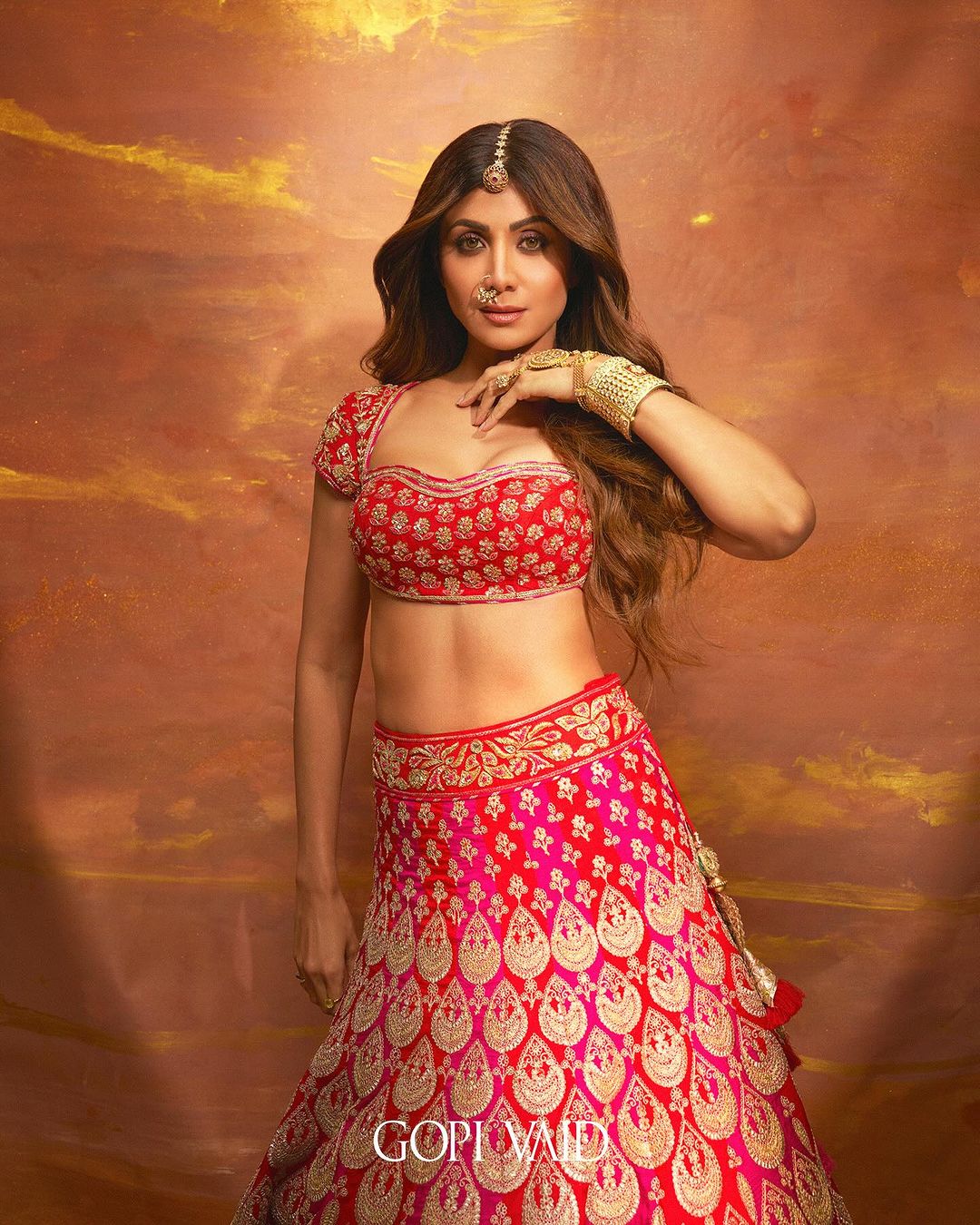 Shilpa Shetty Golconda lehenga set