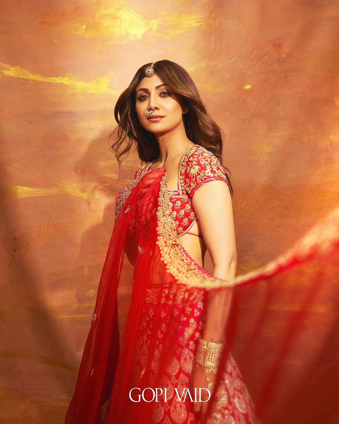 Shilpa Shetty Golconda lehenga set