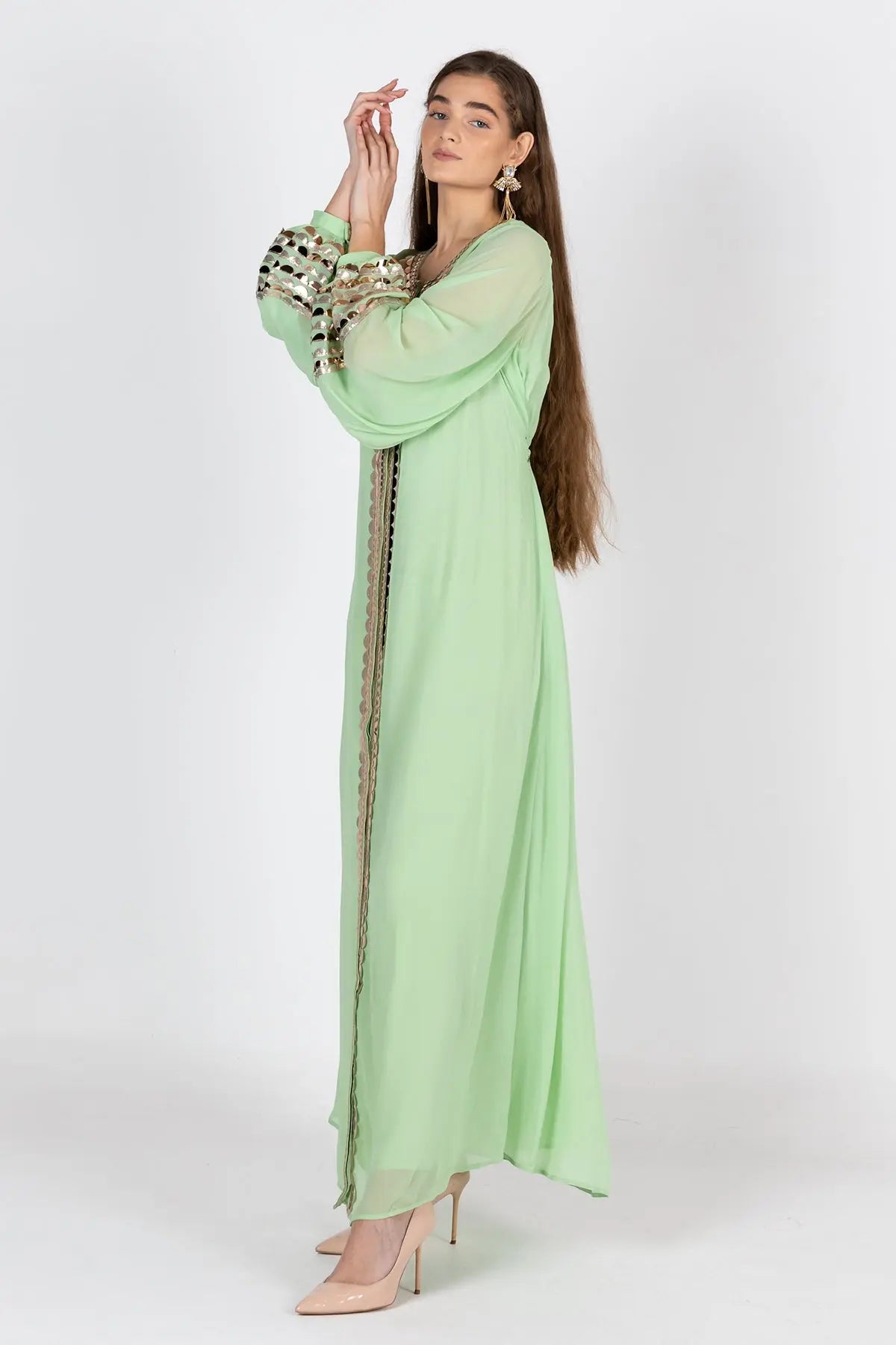 SCALA - Y  LIGHT GREEN DRESSES