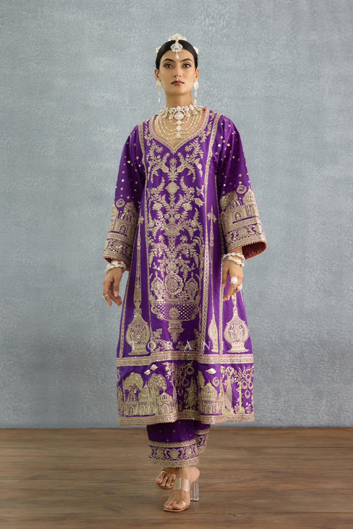 Banafsha Aqeela Kurta Set