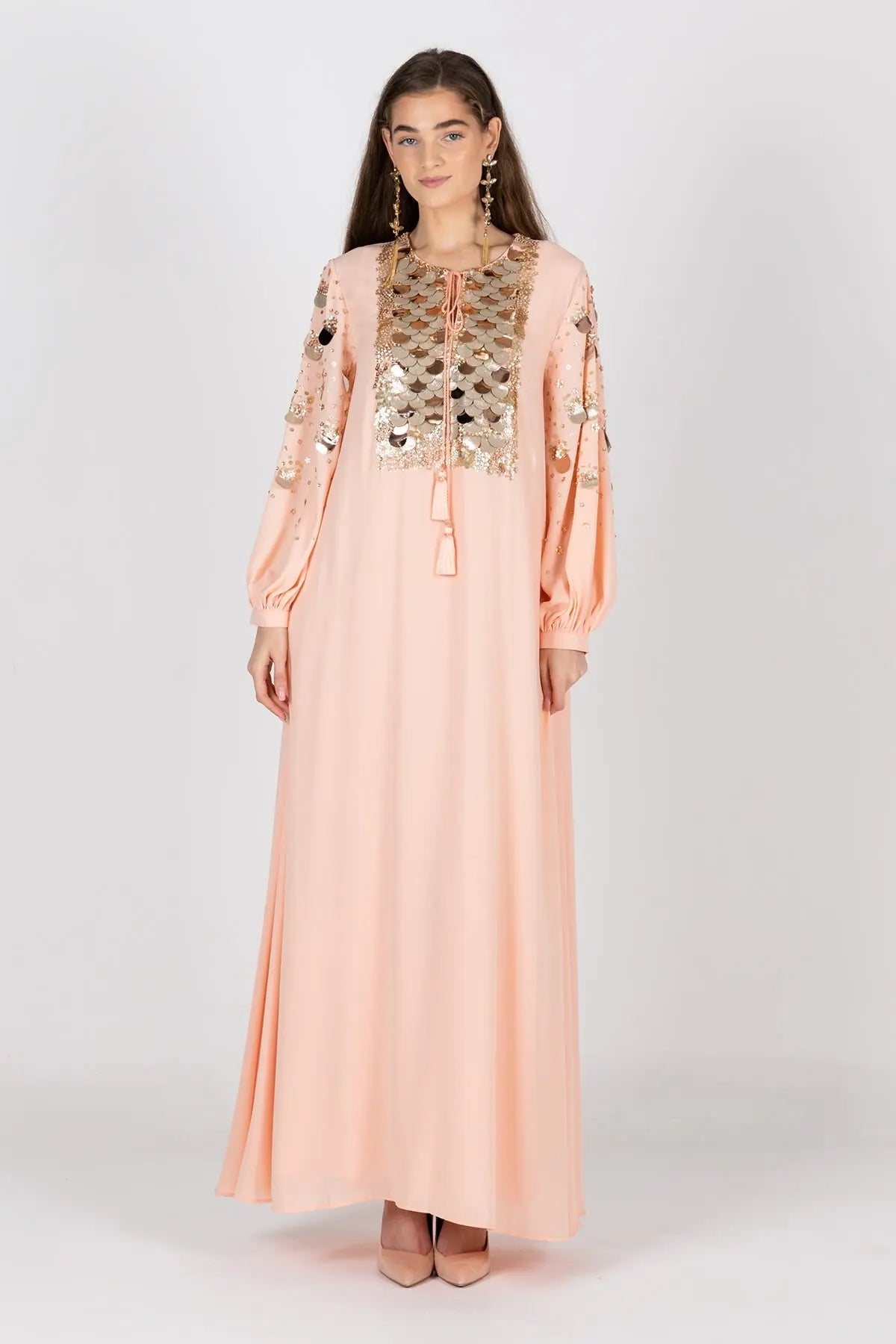 AMOUR-A  PEACH DRESSES