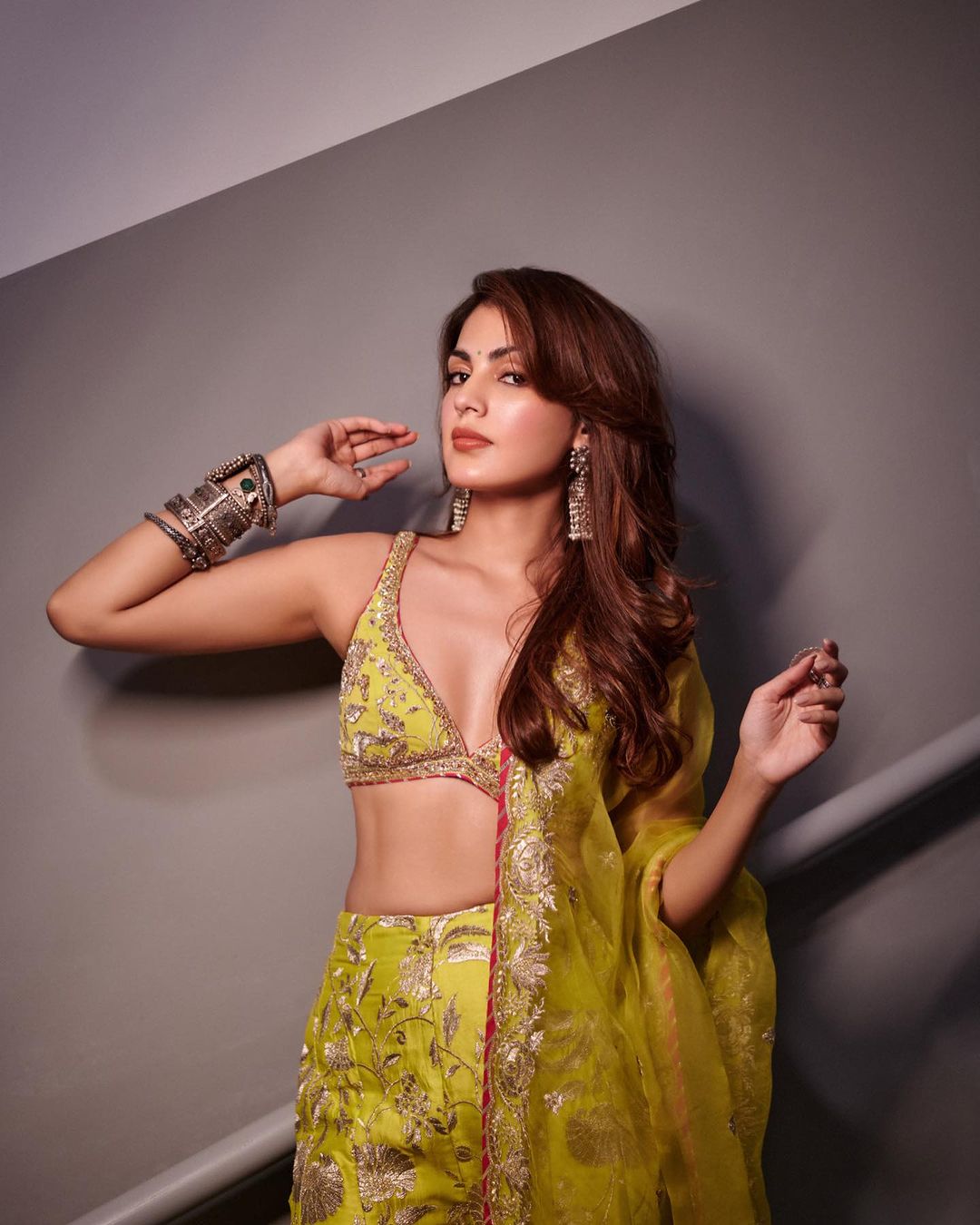 Rhea Chakraborty in Golconda Sukoon Pant Set