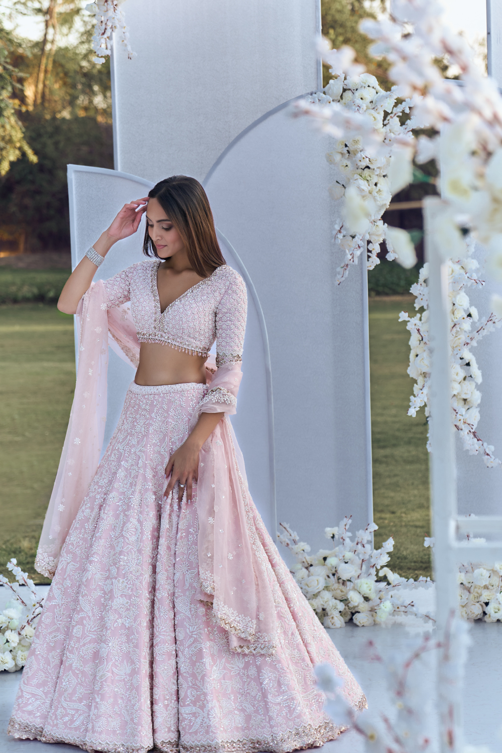 Blush Pearl Lehenga Set