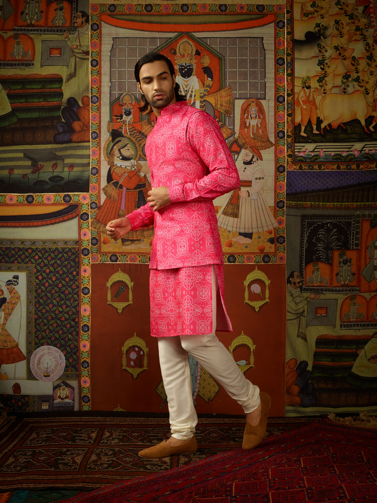 Taqreeb Kurta &amp; Churridar Set with Bandhi