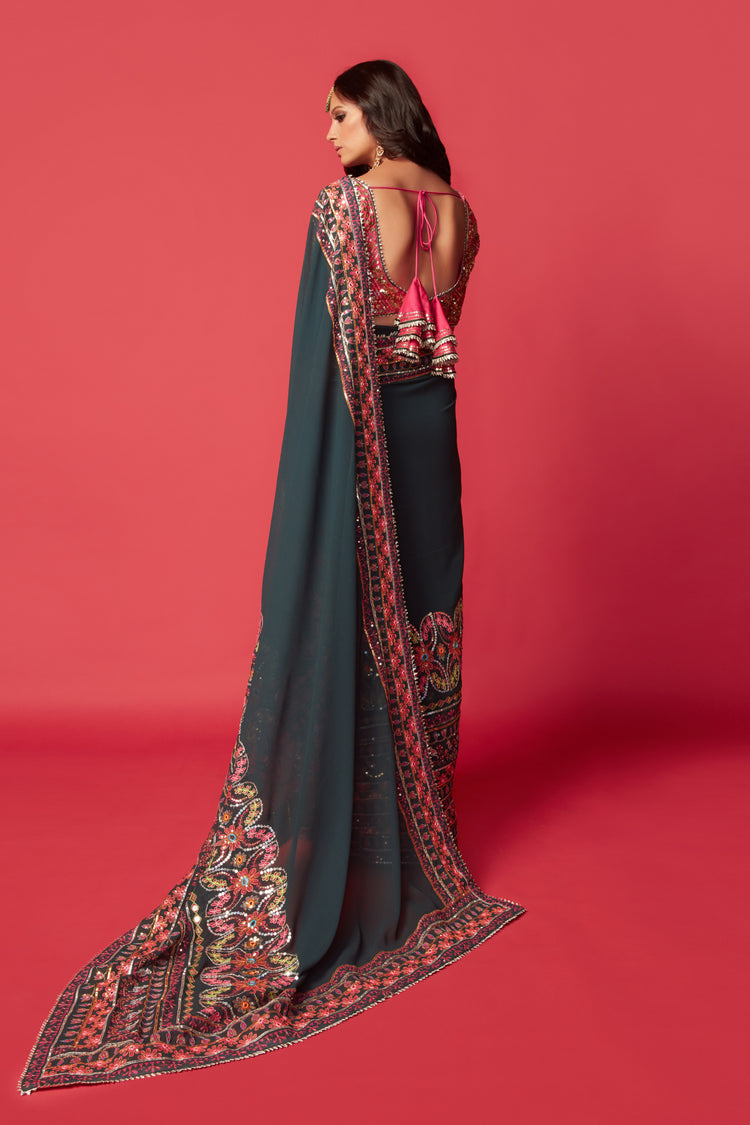 Mallika Sari with Blouse