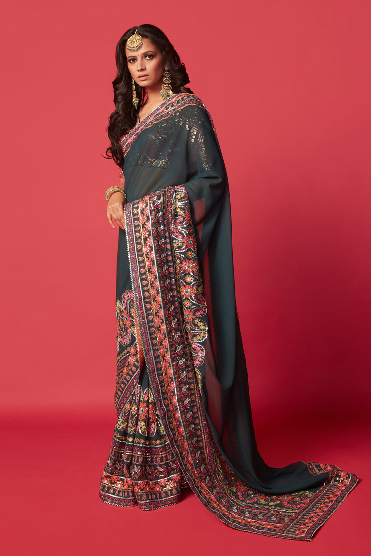 Mallika Sari with Blouse