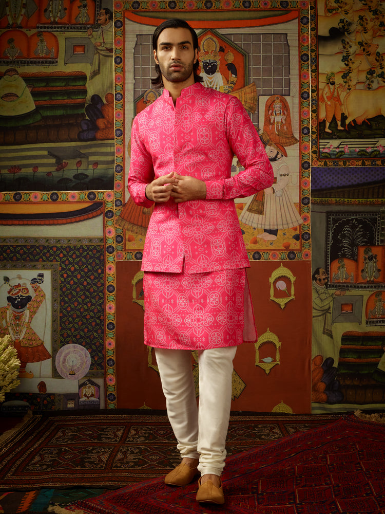 Taqreeb Kurta &amp; Churridar Set with Bandhi