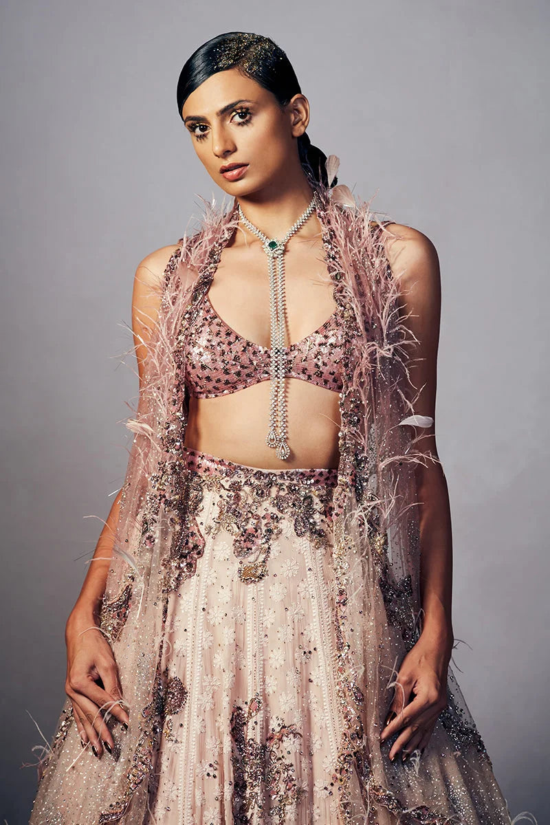 Mabel Chikankari Lehenga Set