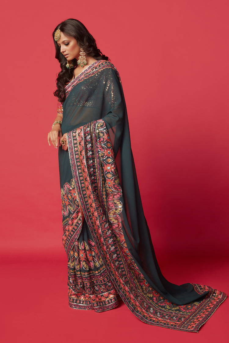 Mallika Sari with Blouse