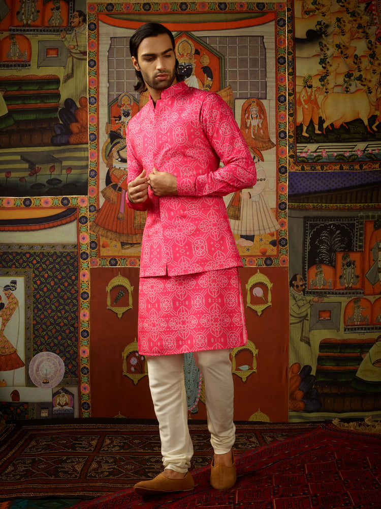 Taqreeb Kurta &amp; Churridar Set with Bandhi