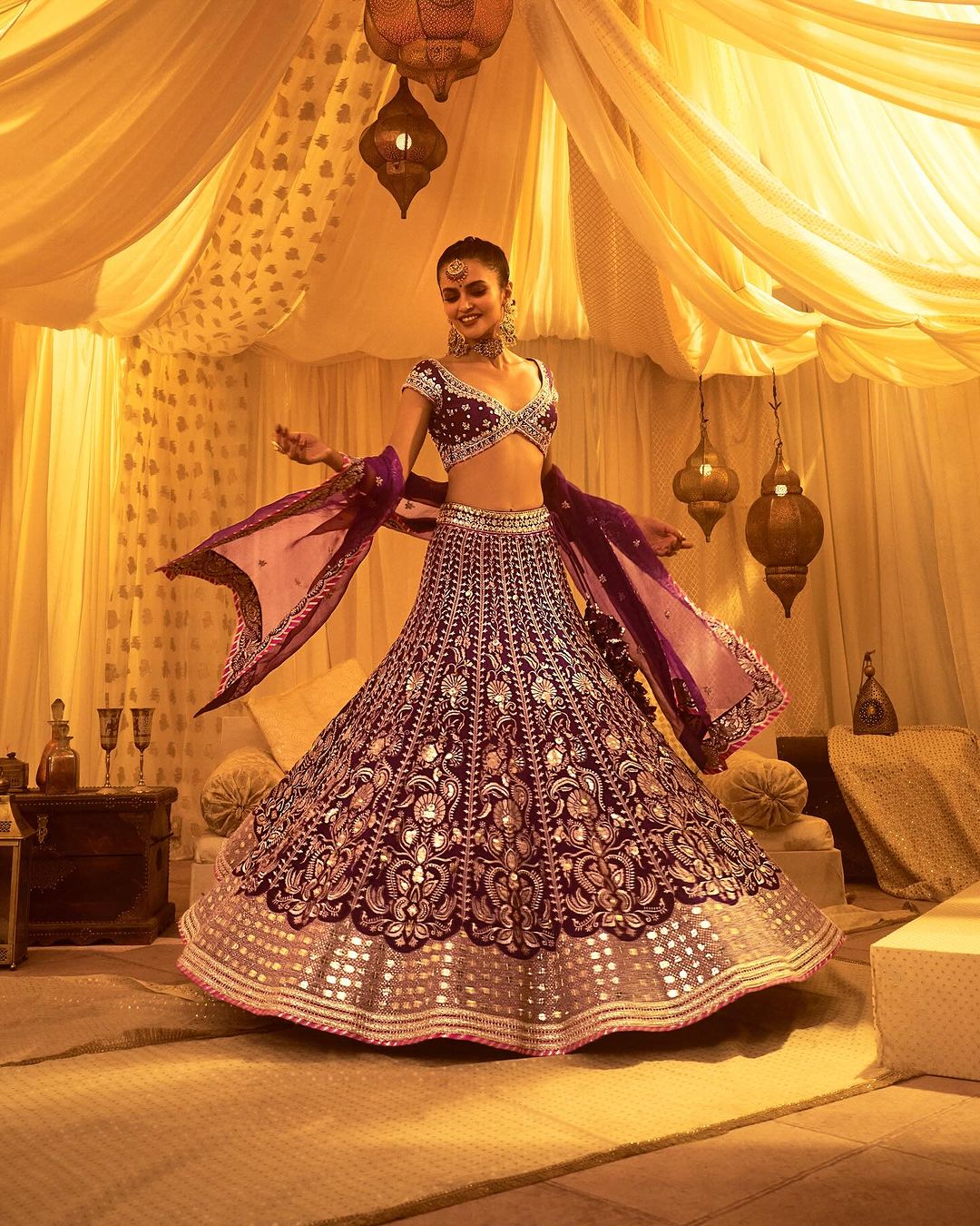 Tamanna in Sacchi Lehenga Set