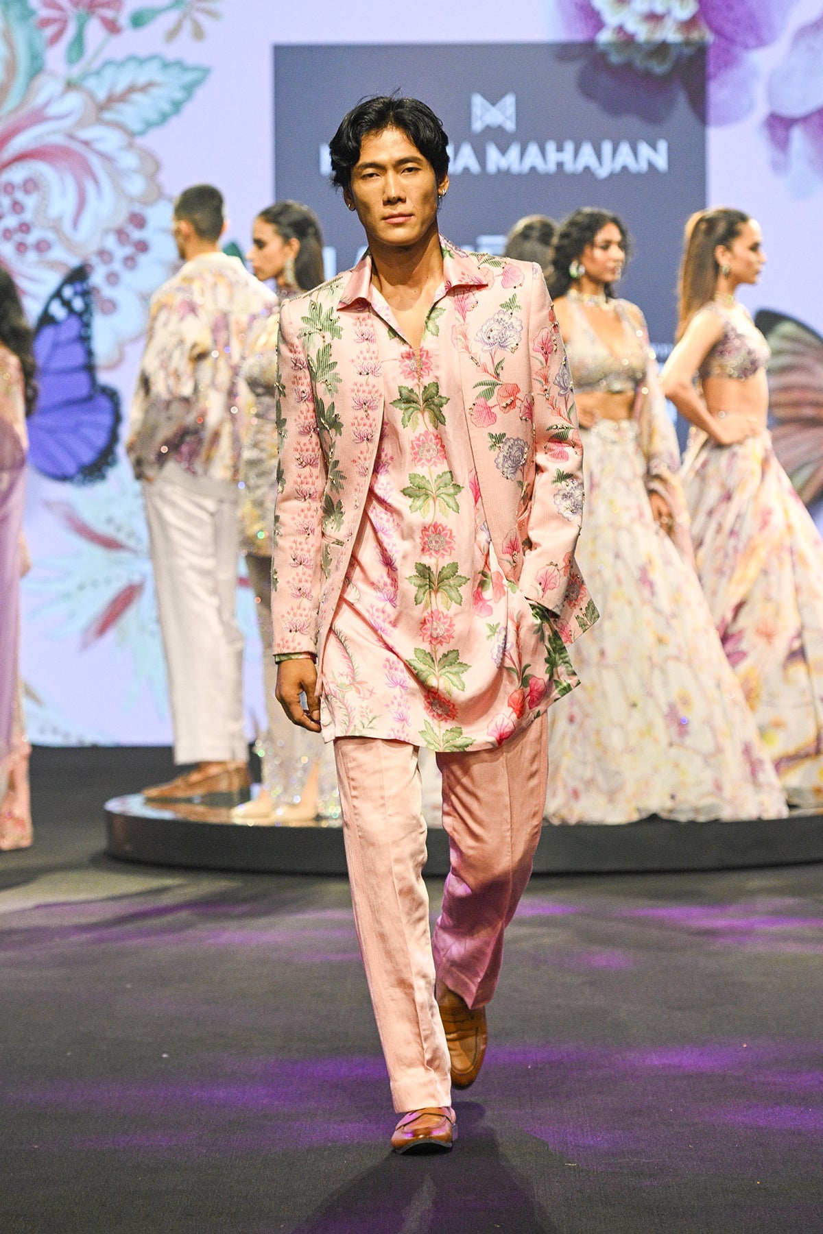 Nawal Quilted Hand Embroidered Blazer Set