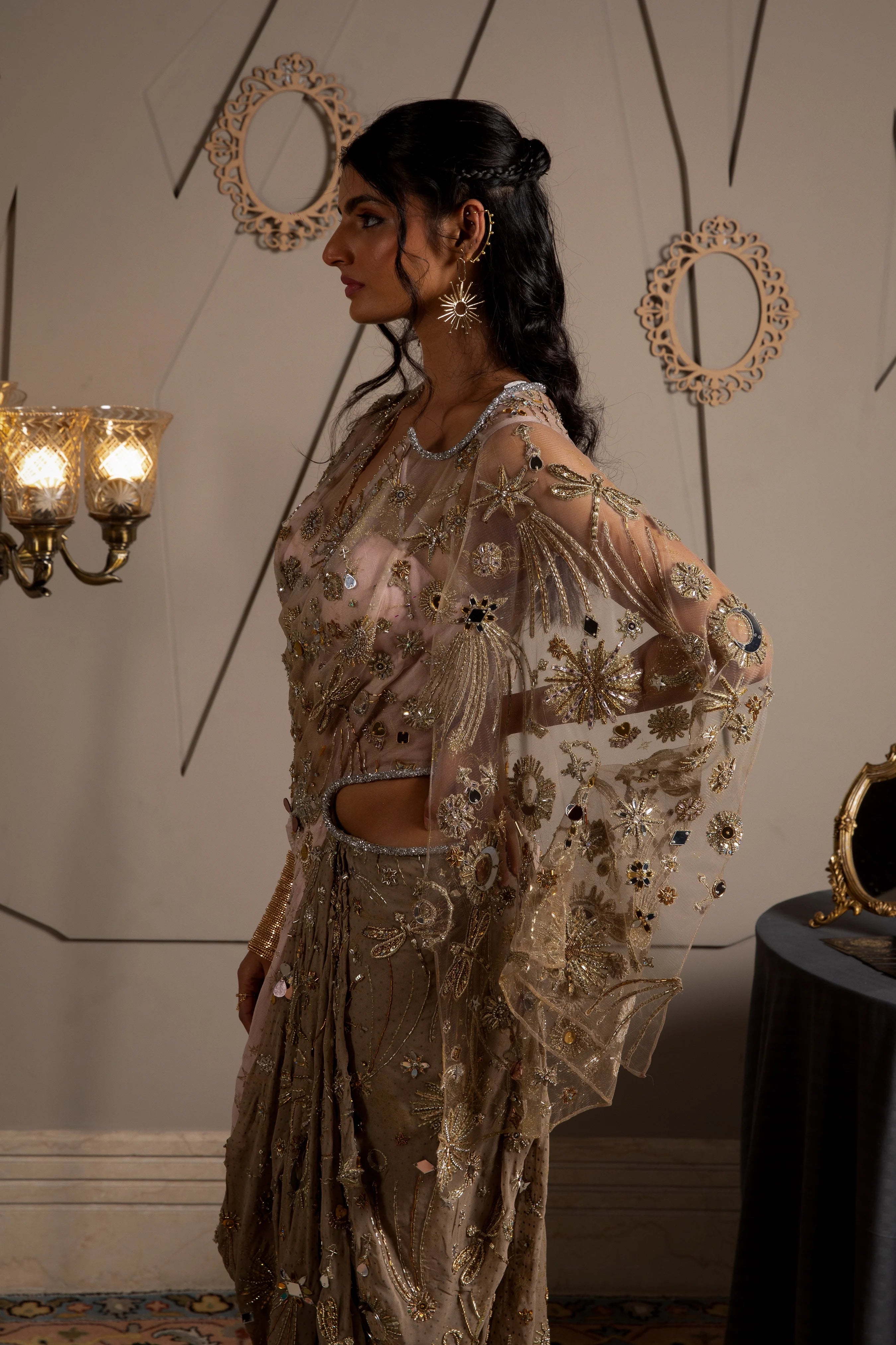 Nysa Kaftan Draped Dress