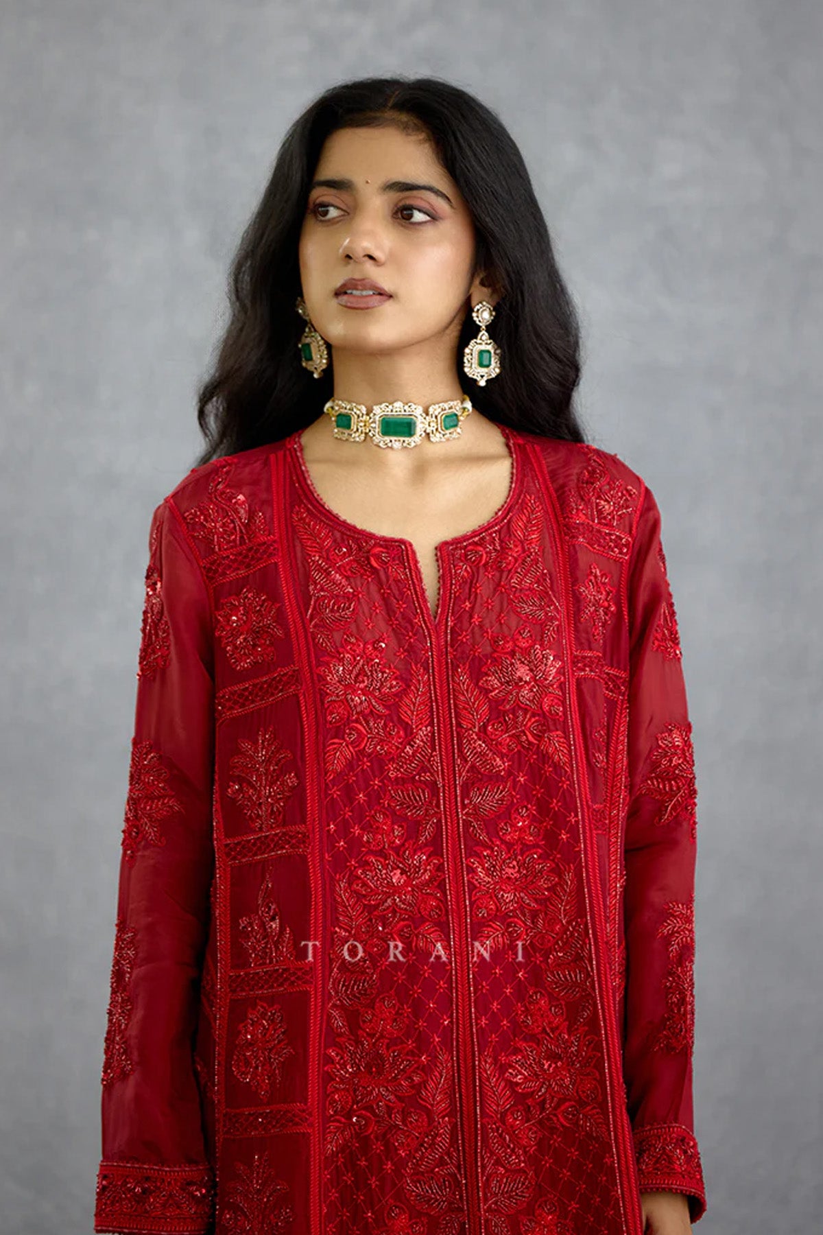 Surkh Samrina Kurta Set