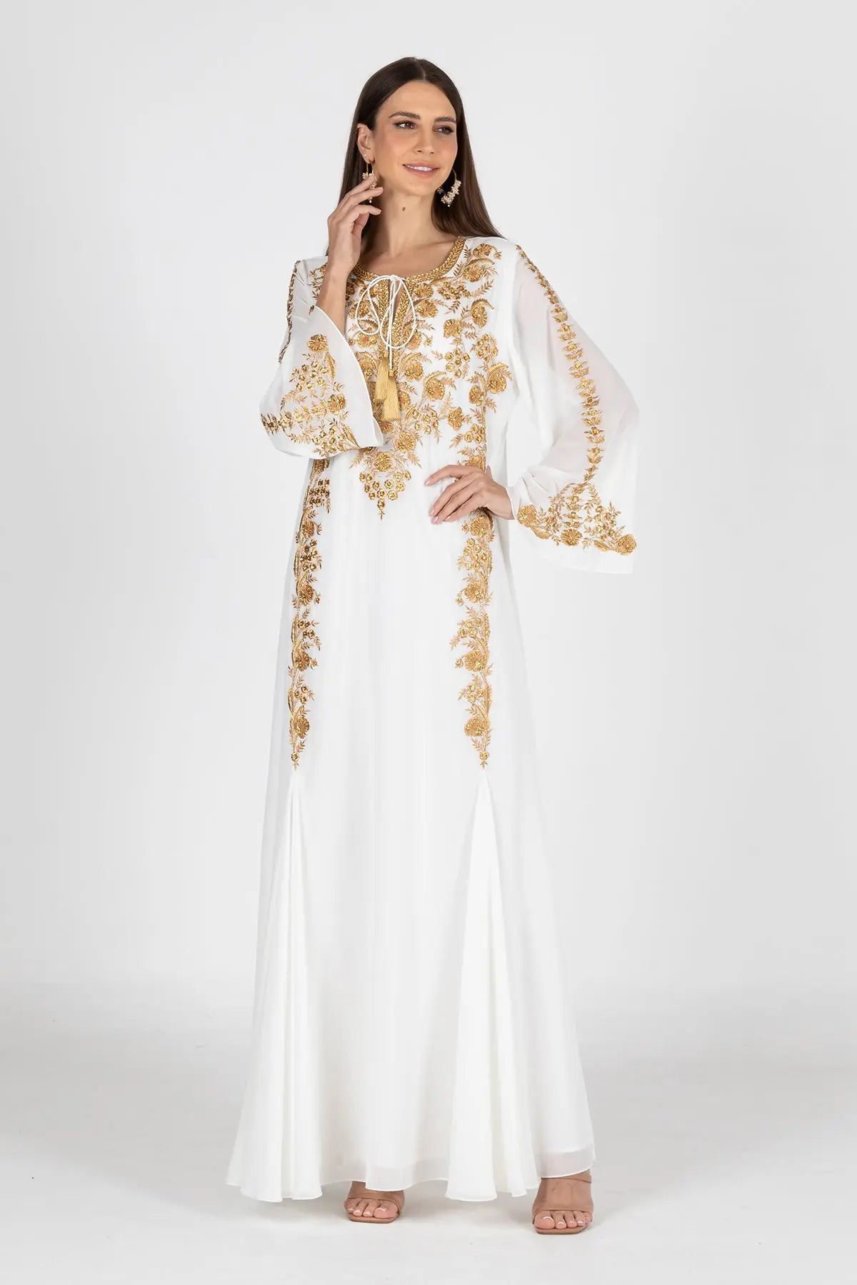 KLARA IVORY KAFTAN DRESSES