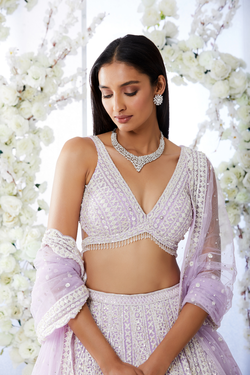 Lavender Lehenga Set