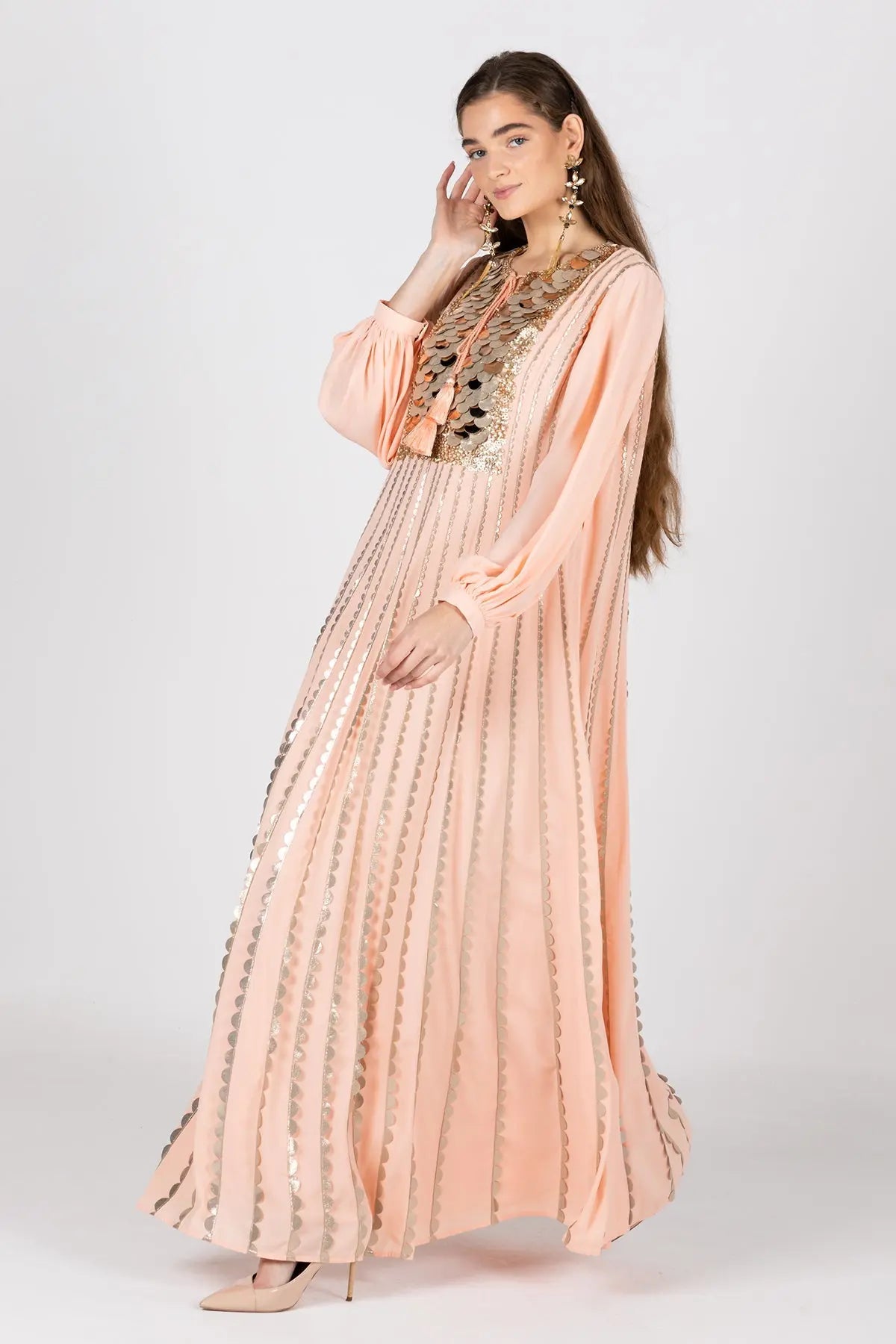 AMOUR-B  PEACH DRESSES