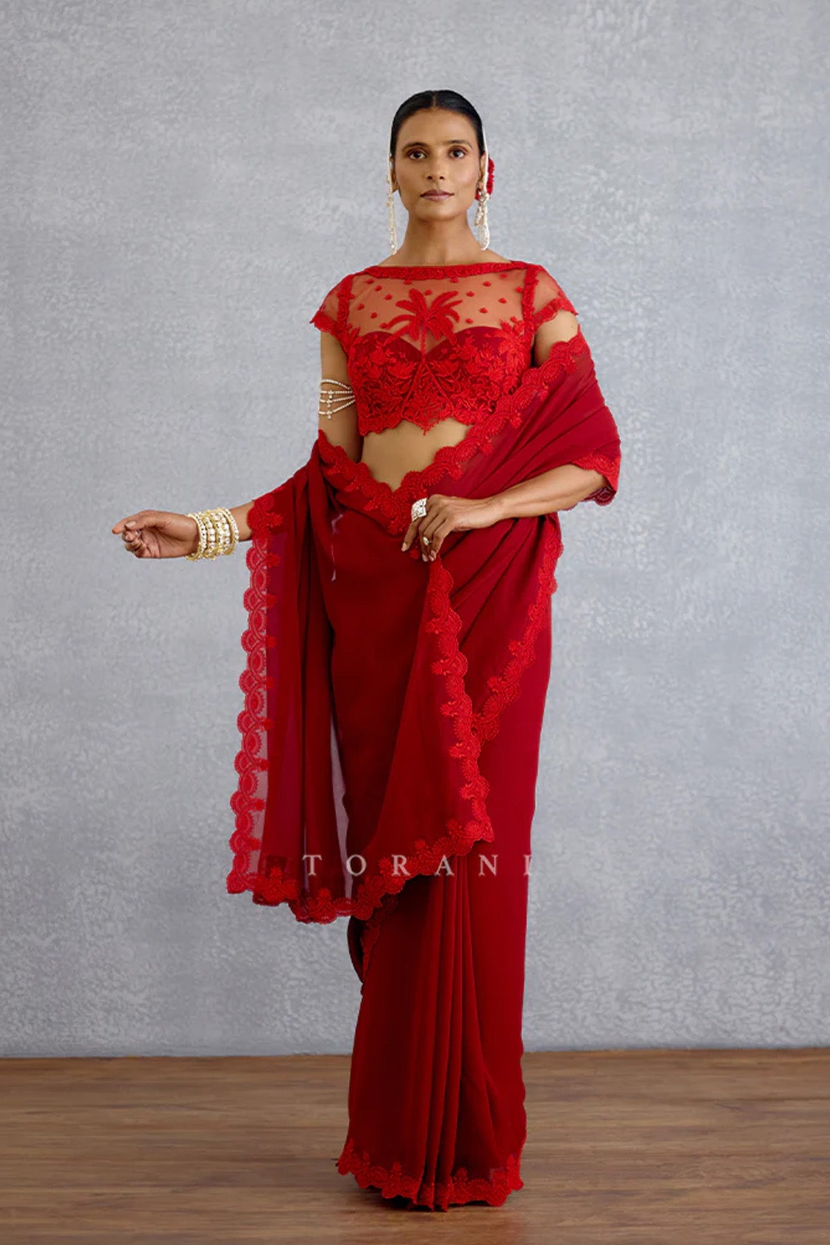 Surkh Damini Blouse