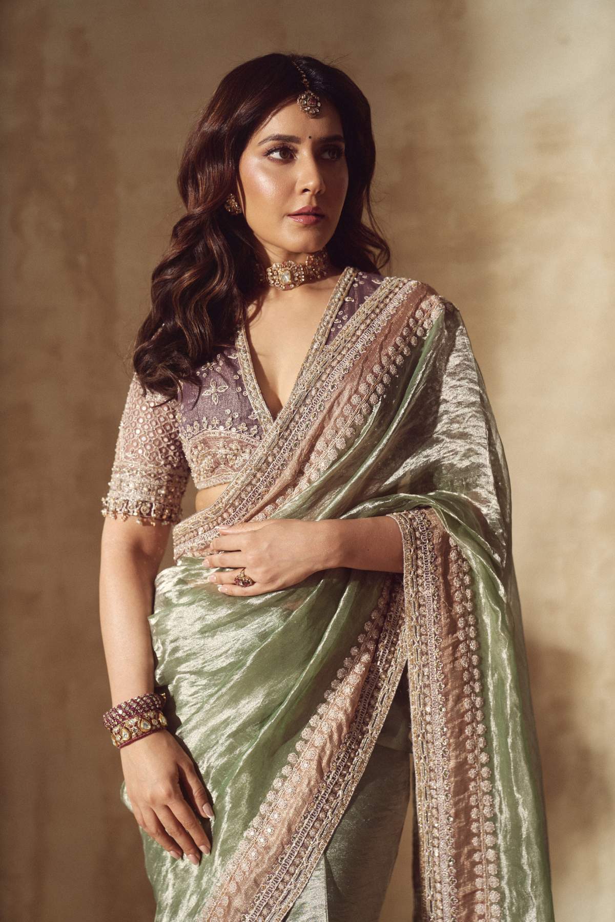 Rashi khanna in Ehsas Saree Set