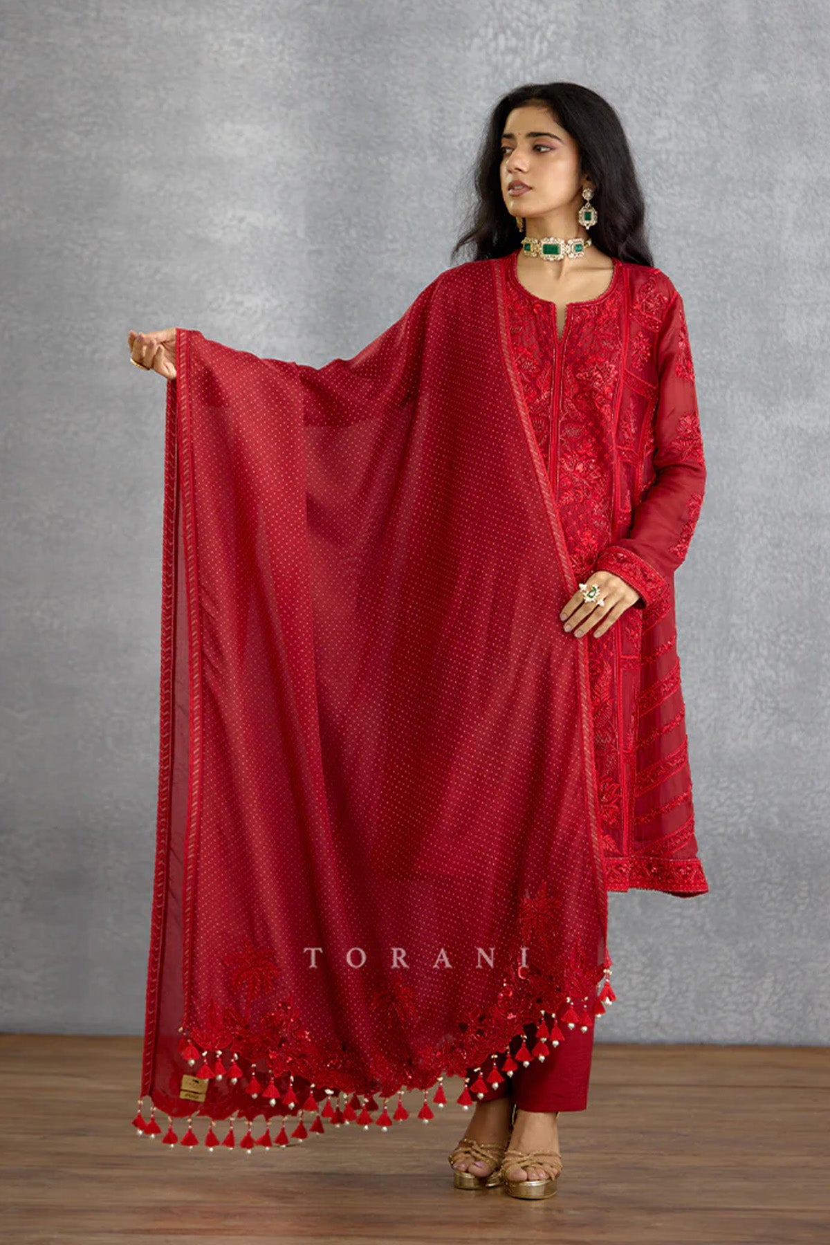 Surkh Samrina Kurta Set