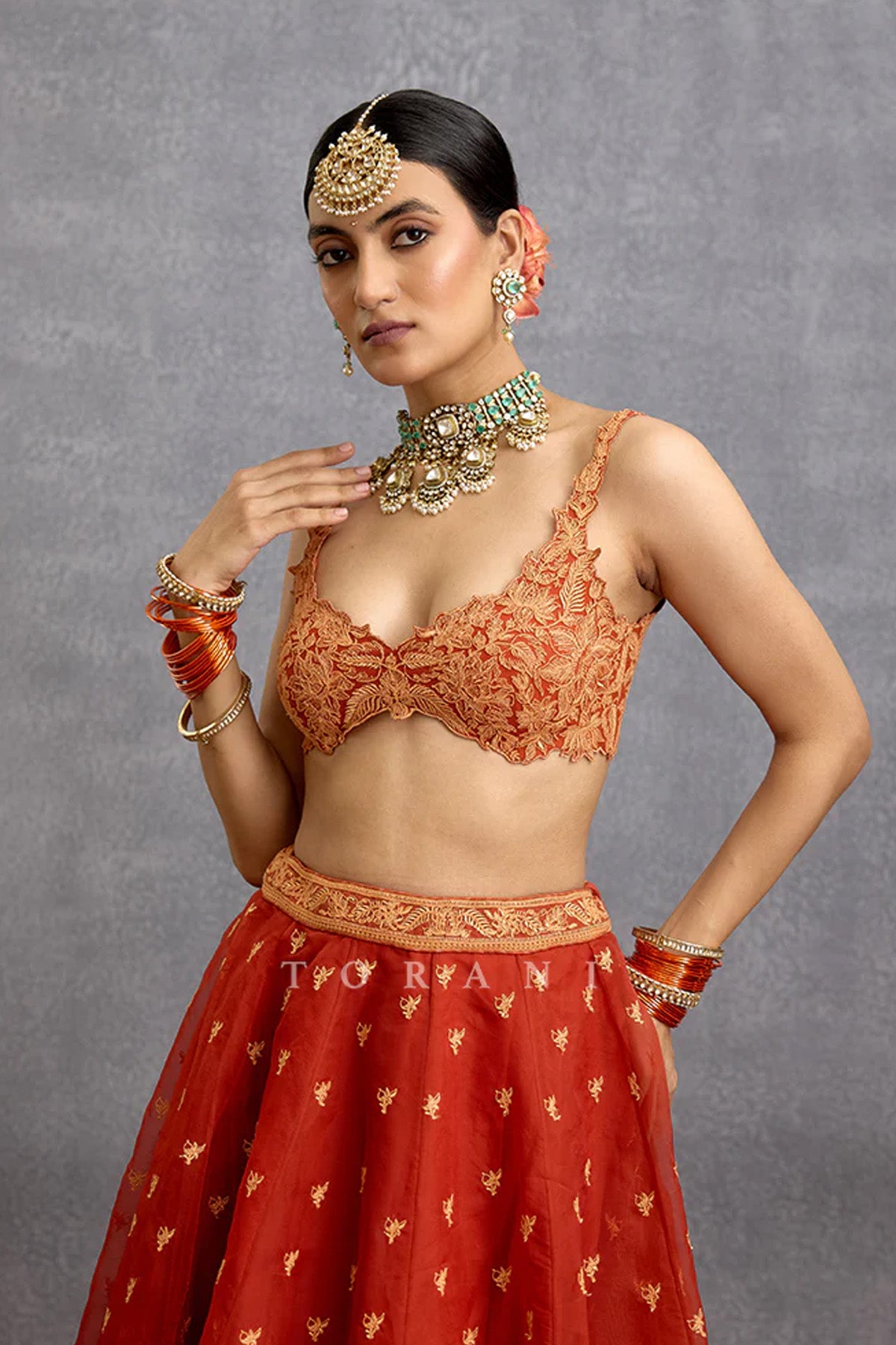 Kunkumi Avani Lehenga Set
