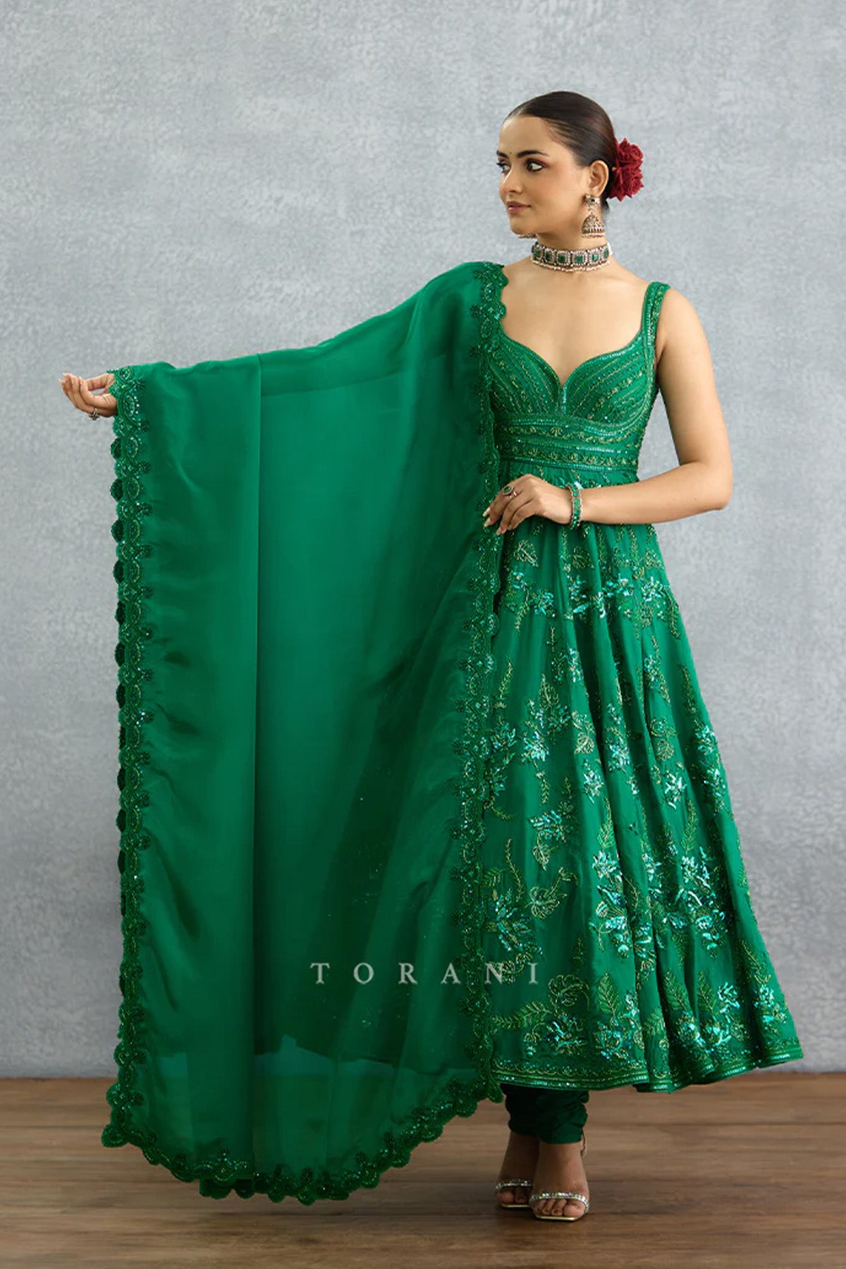 Parnabha Aruna Anarkali Set