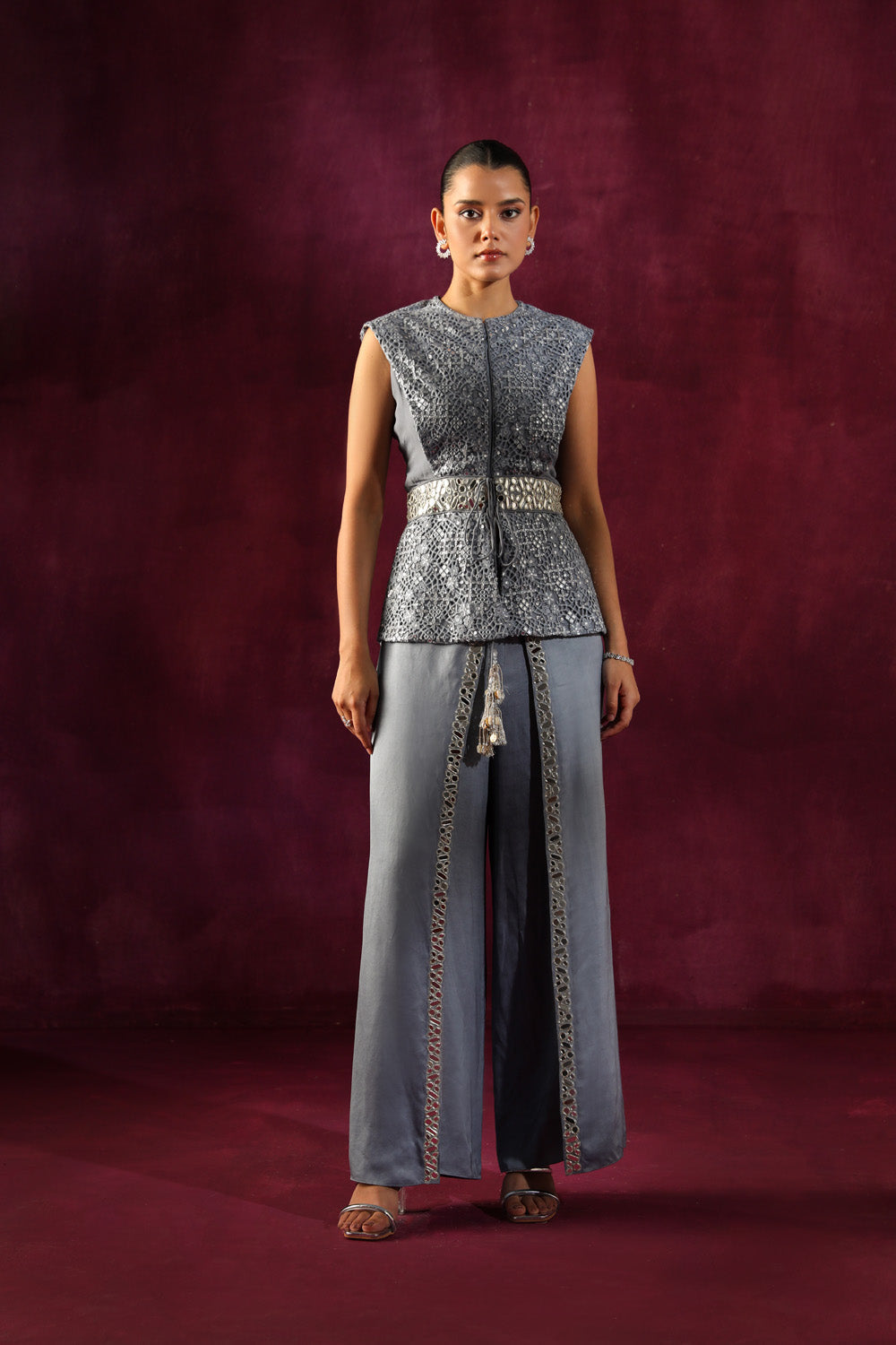 Embellished Wrap Around Pants