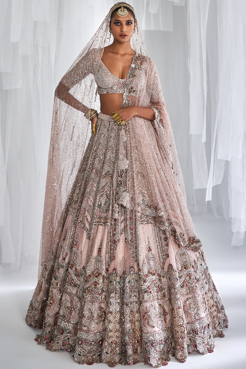 Alyssa Shimmer Tulle Bridal Lehenga Set