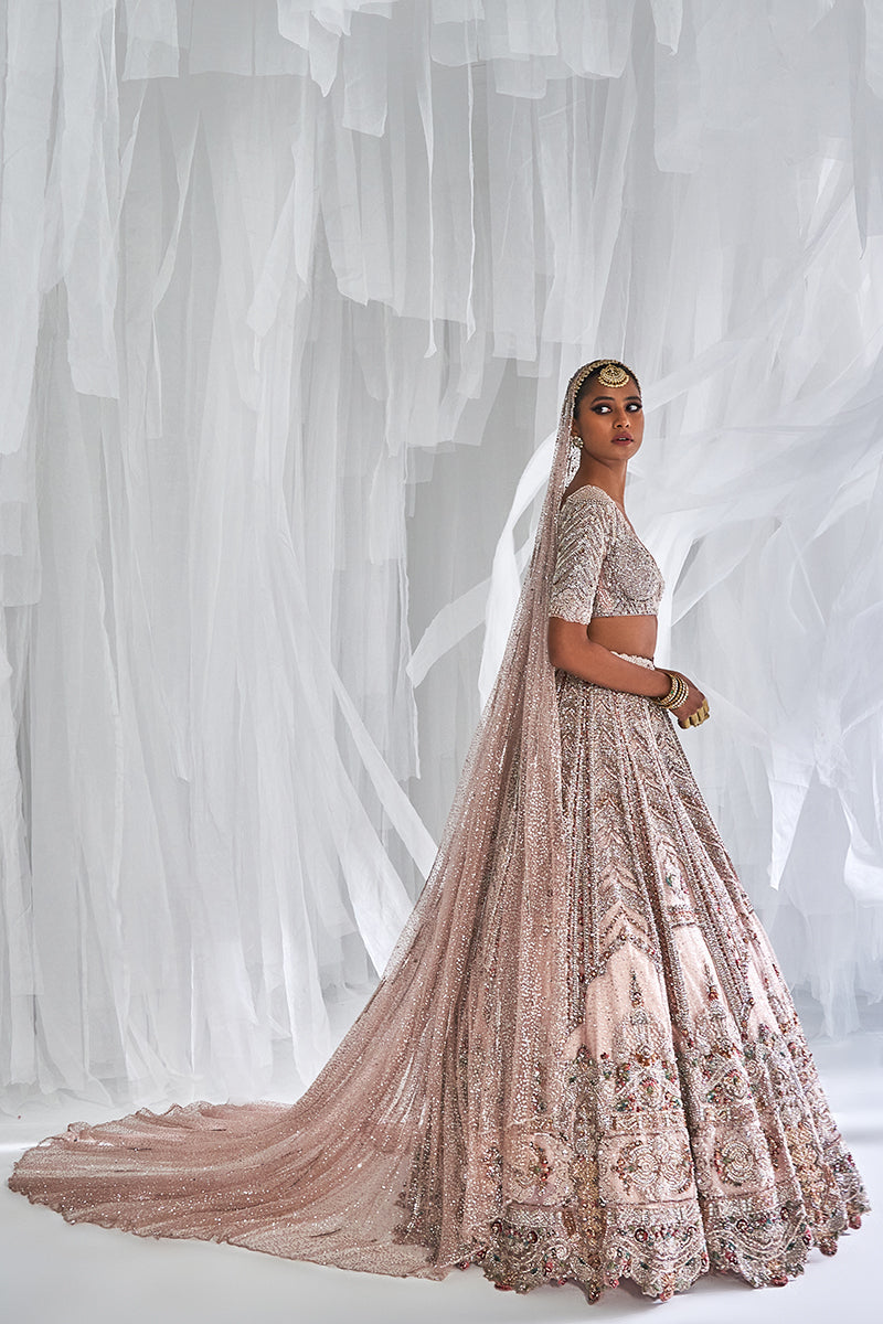 Alyssa Shimmer Tulle Bridal Lehenga Set