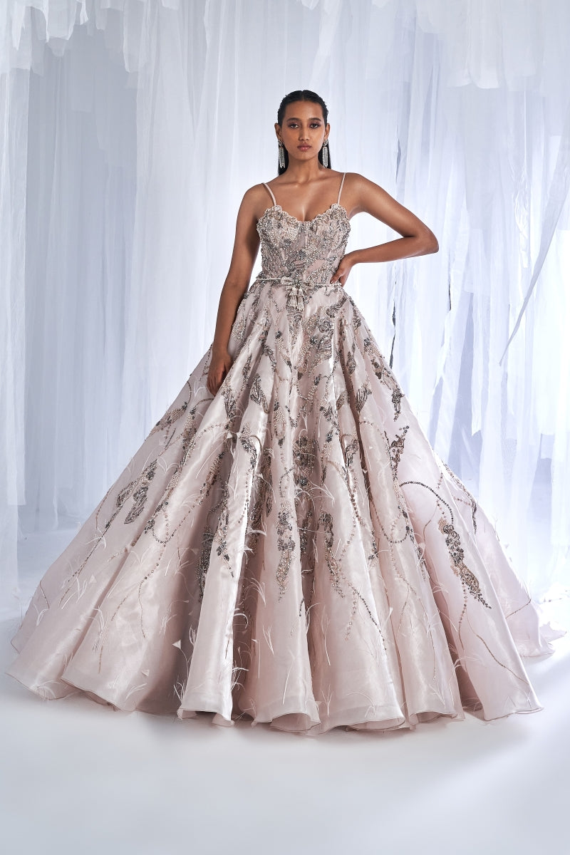 Hannah Silk Organza Gown