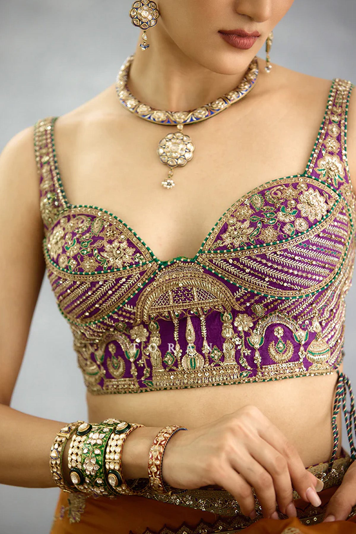 Nuraan Rangsaaz Omaira Saree Set