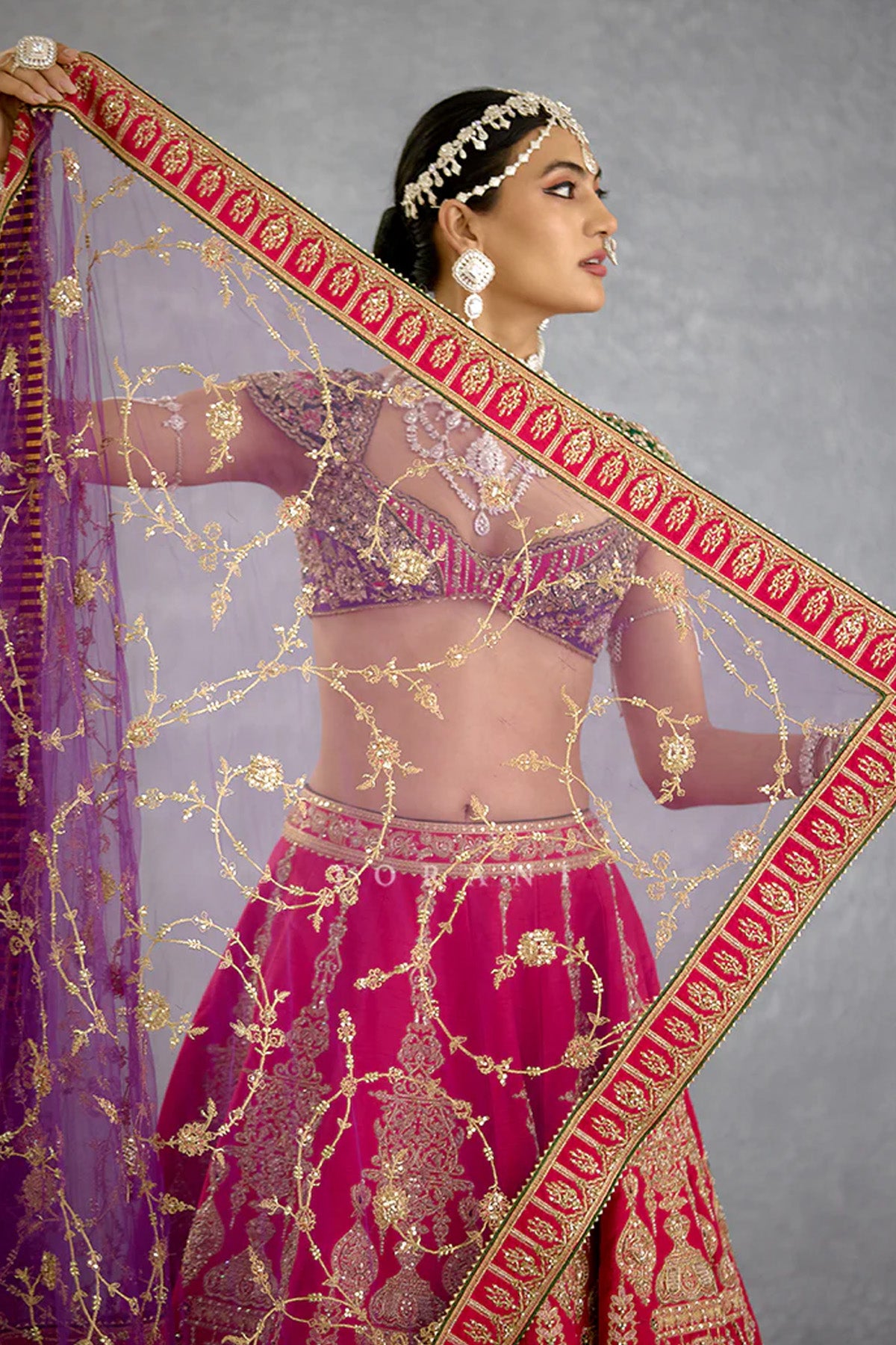 Gul-Rang Malika Lehenga Set